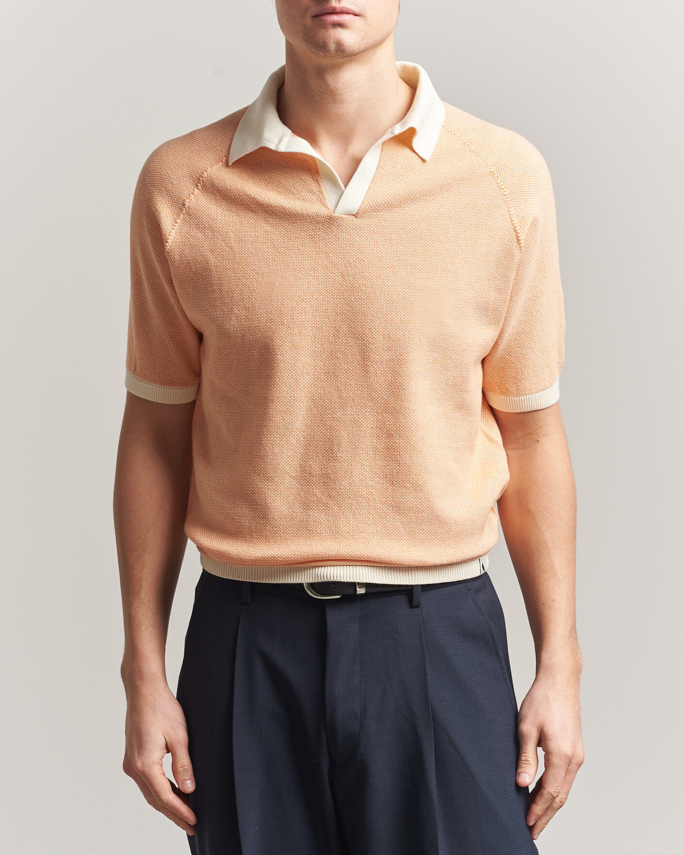 Uomini | Polo | Peregrine | Lynton Cotton Polo Apricot
