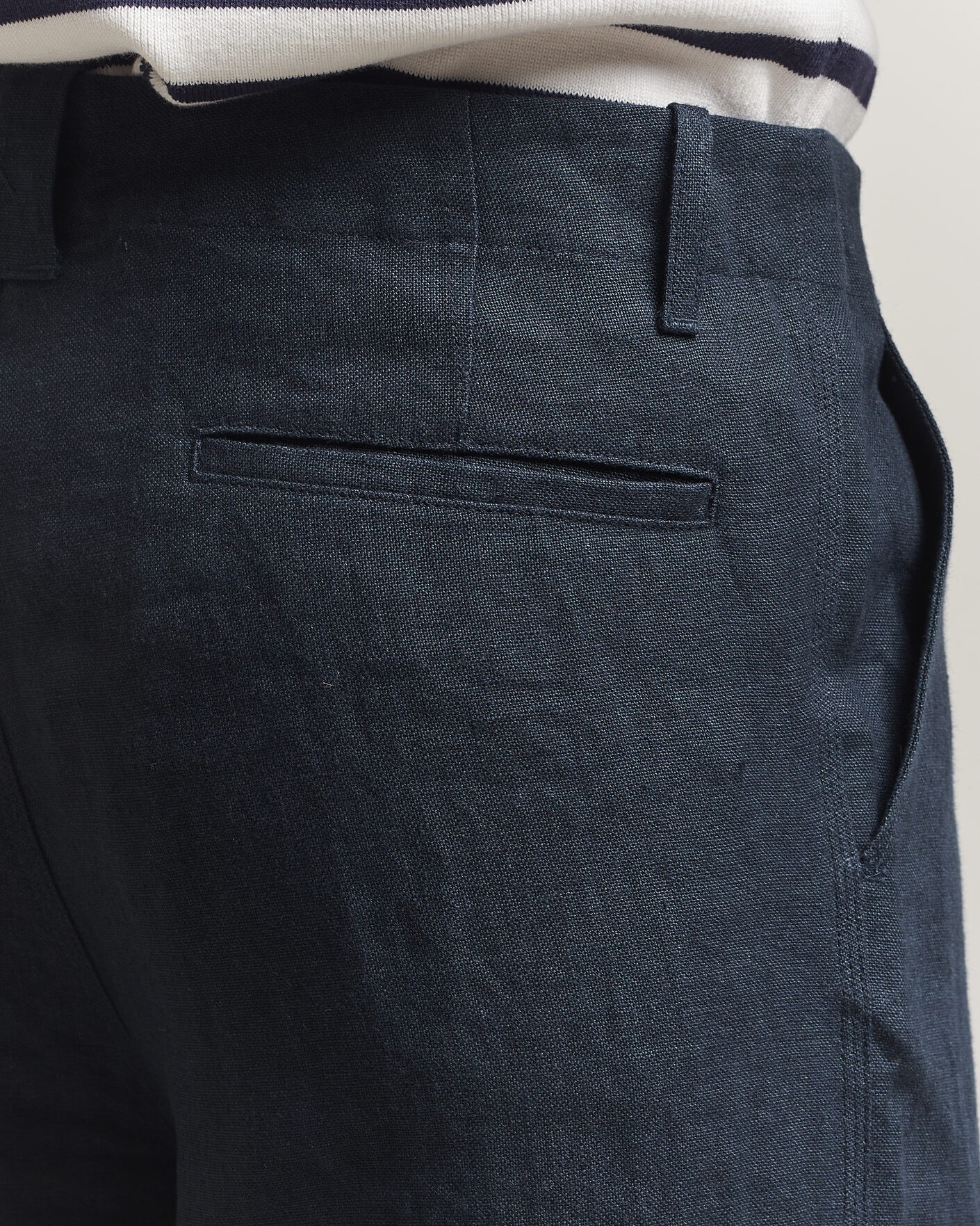 Uomini | Pantaloni | Peregrine | Windsor Linen Trousers Navy
