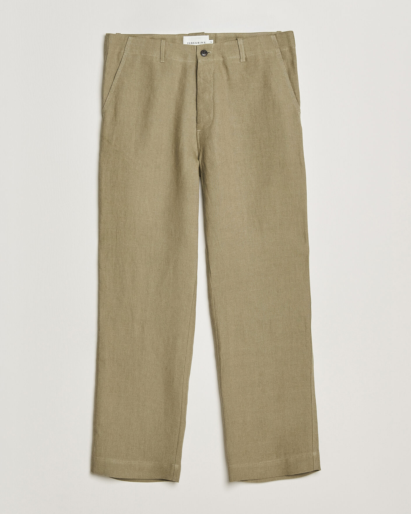 Uomini | Pantaloni | Peregrine | Windsor Linen Trousers Sage