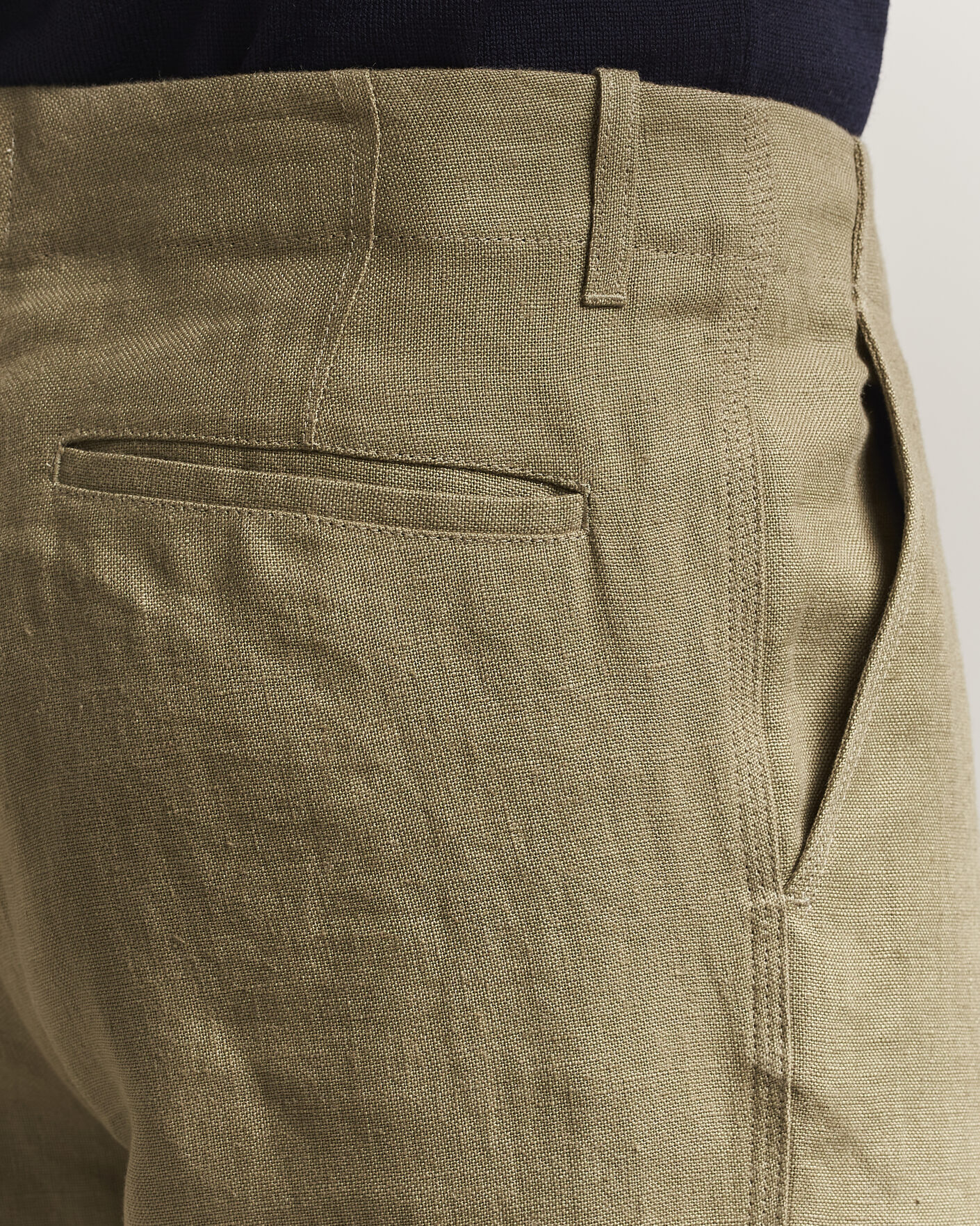 Uomini | Pantaloni | Peregrine | Windsor Linen Trousers Sage