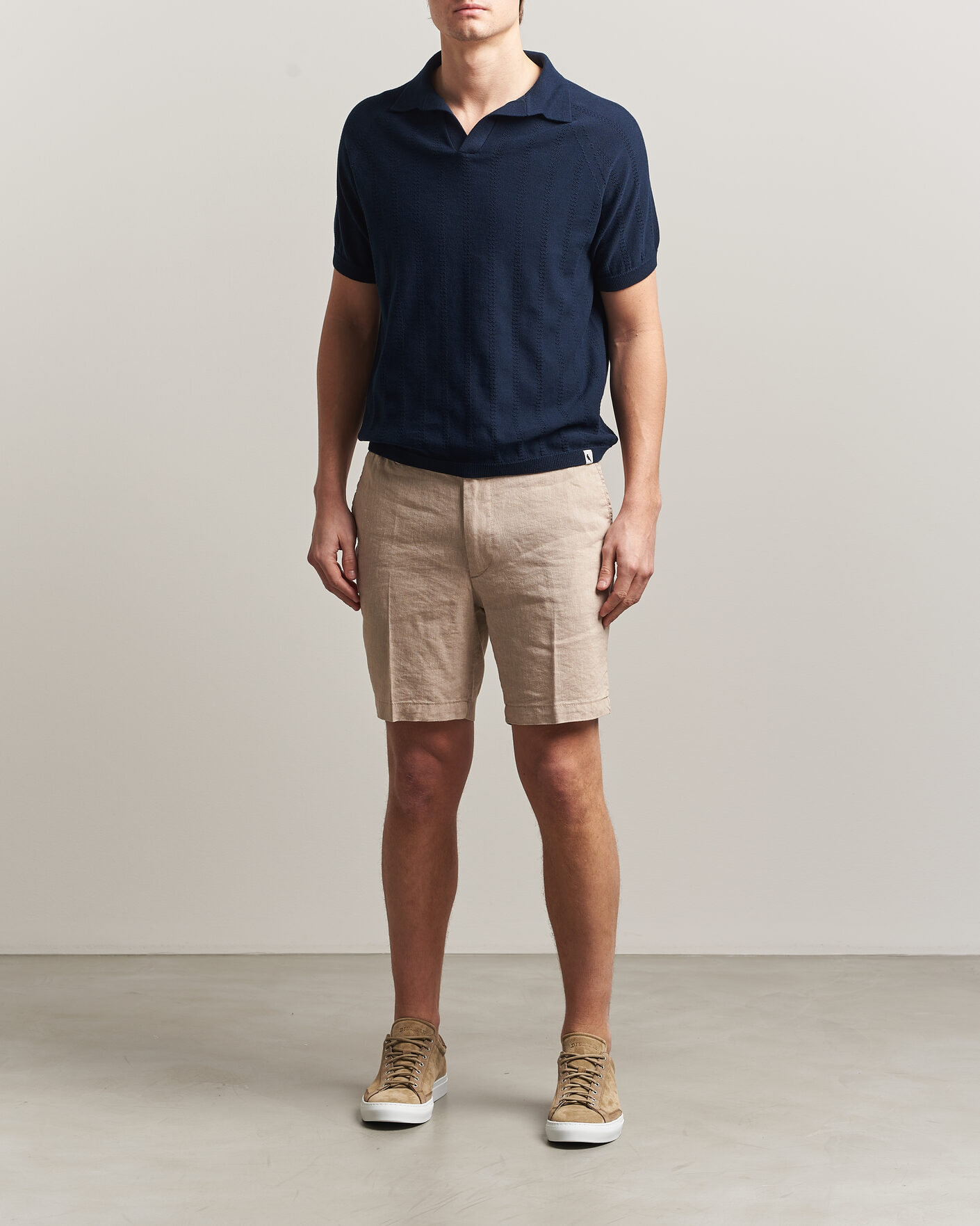 Uomini | Polo | Peregrine | Alma Cotton Structure Polo Navy