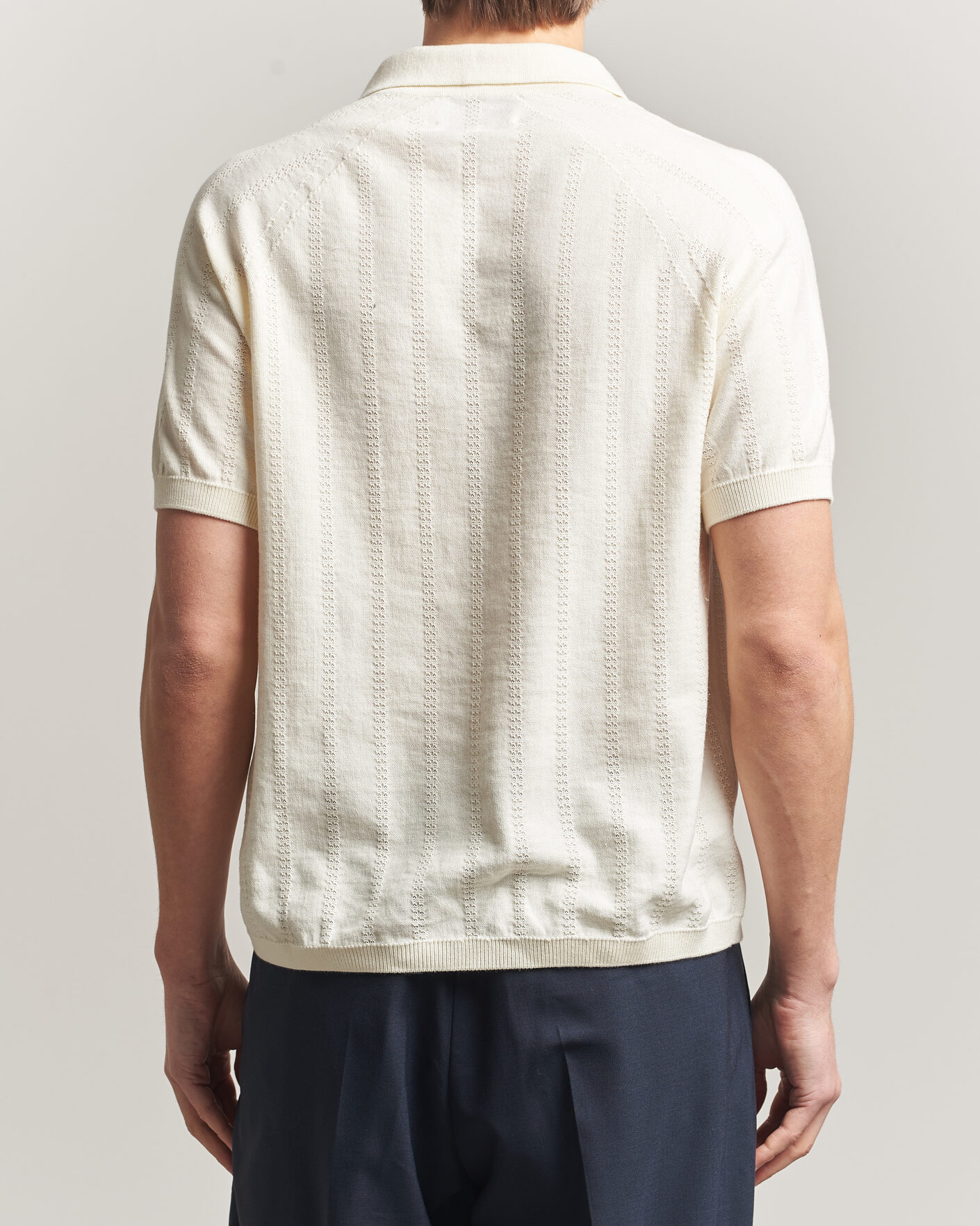 Uomini | Polo | Peregrine | Alma Cotton Structure Polo White