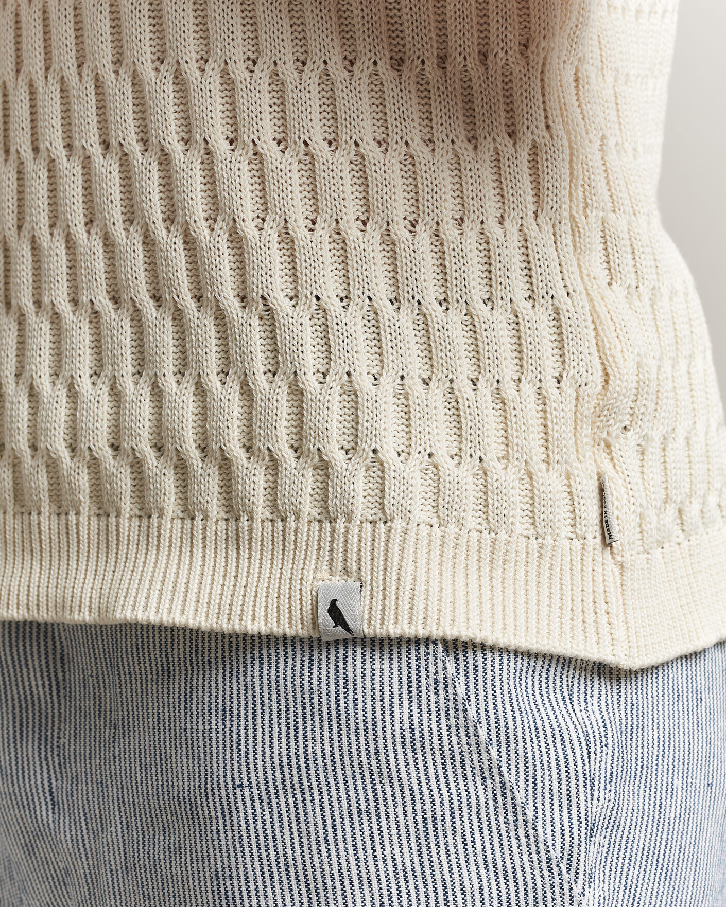 Uomini | Polo | Peregrine | Cove Knitted Cotton Polo Shirt White