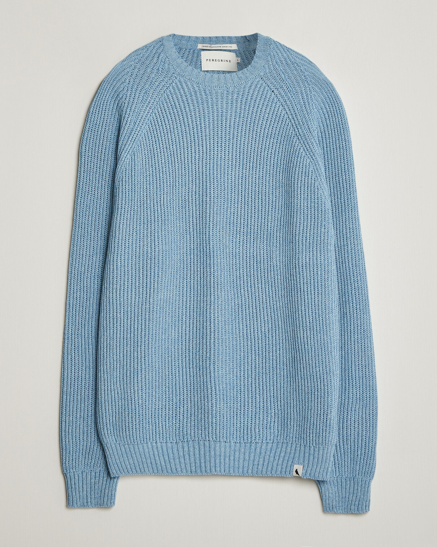 Uomini | Maglieria | Peregrine | Harry Organic Cotton Sweater Ocean
