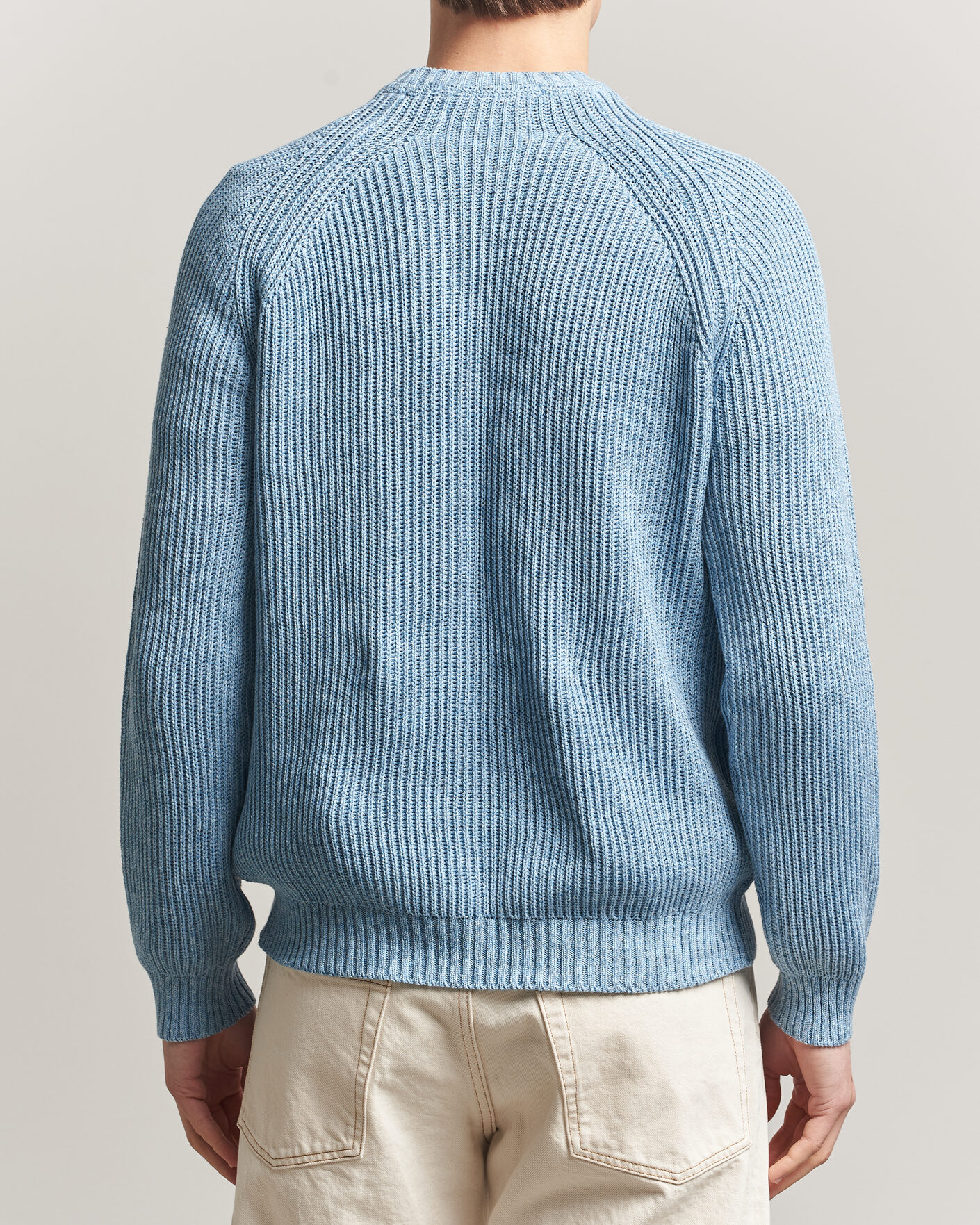 Uomini | Maglieria | Peregrine | Harry Organic Cotton Sweater Ocean