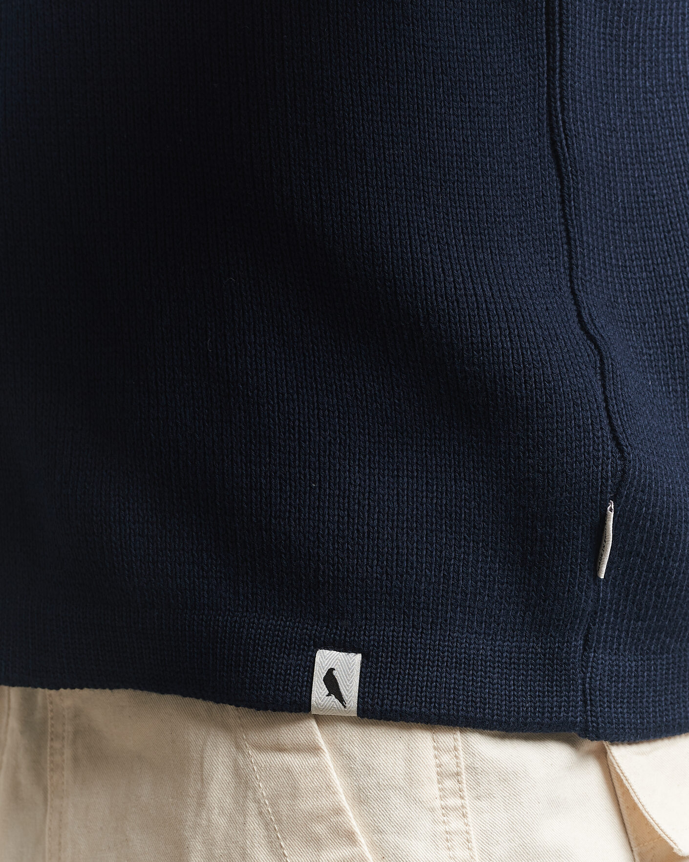 Uomini | Maglieria | Peregrine | River Knitted Cotton Schacket Navy