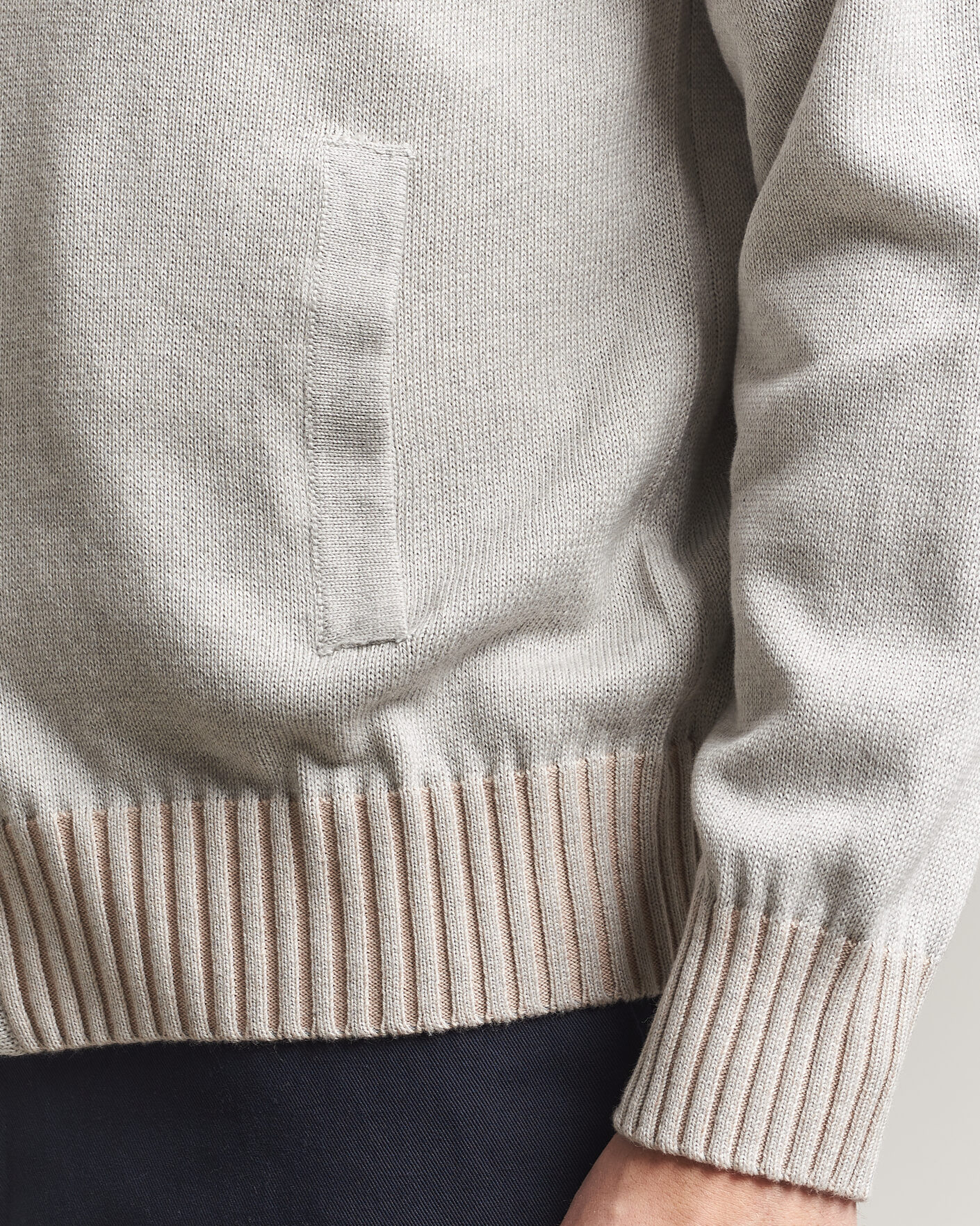 Uomini | Maglieria | Morgano | Cotton/Cashmere Knitted Cardigan Light Grey