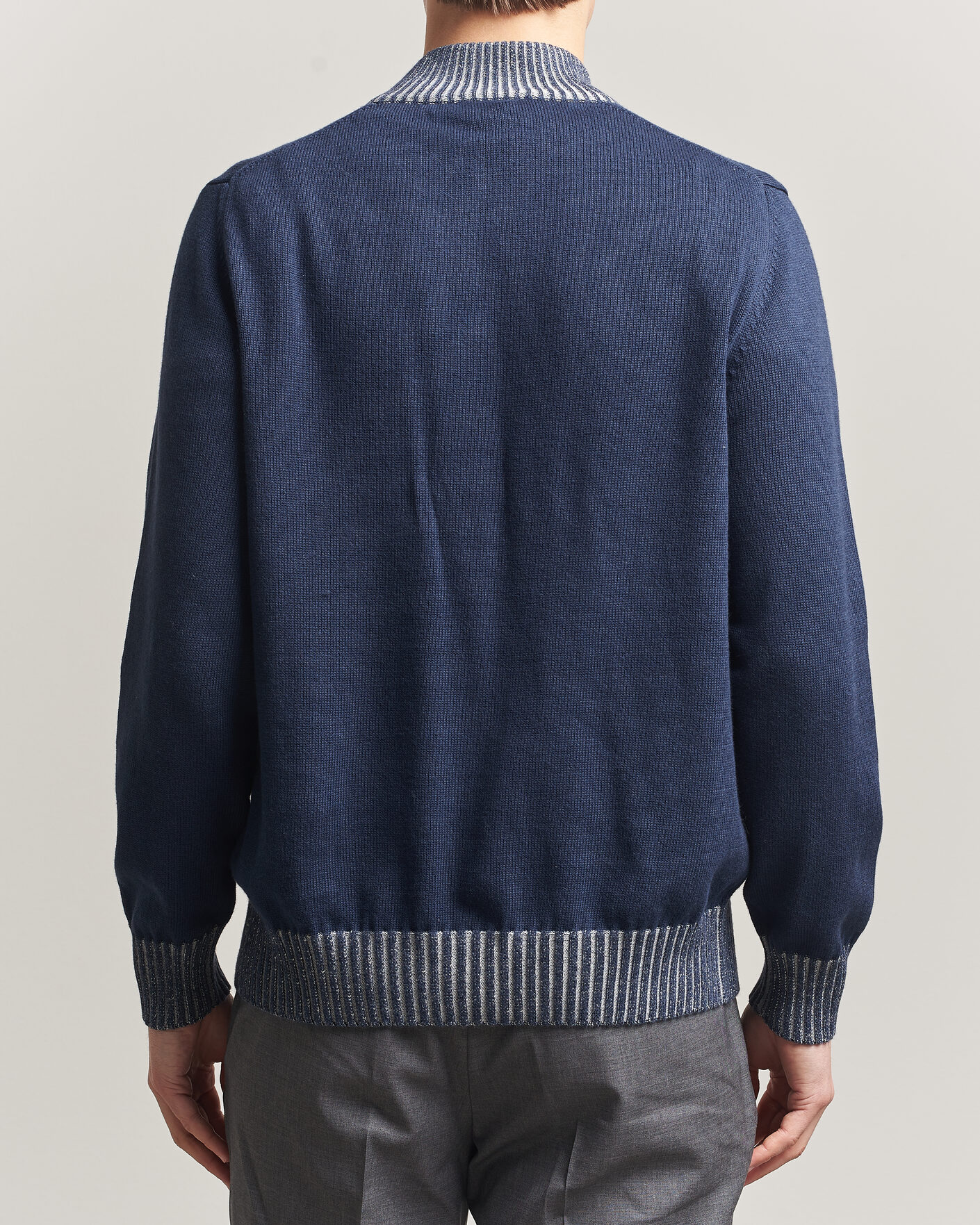 Uomini | Maglieria | Morgano | Cotton/Cashmere Knitted Cardigan Navy