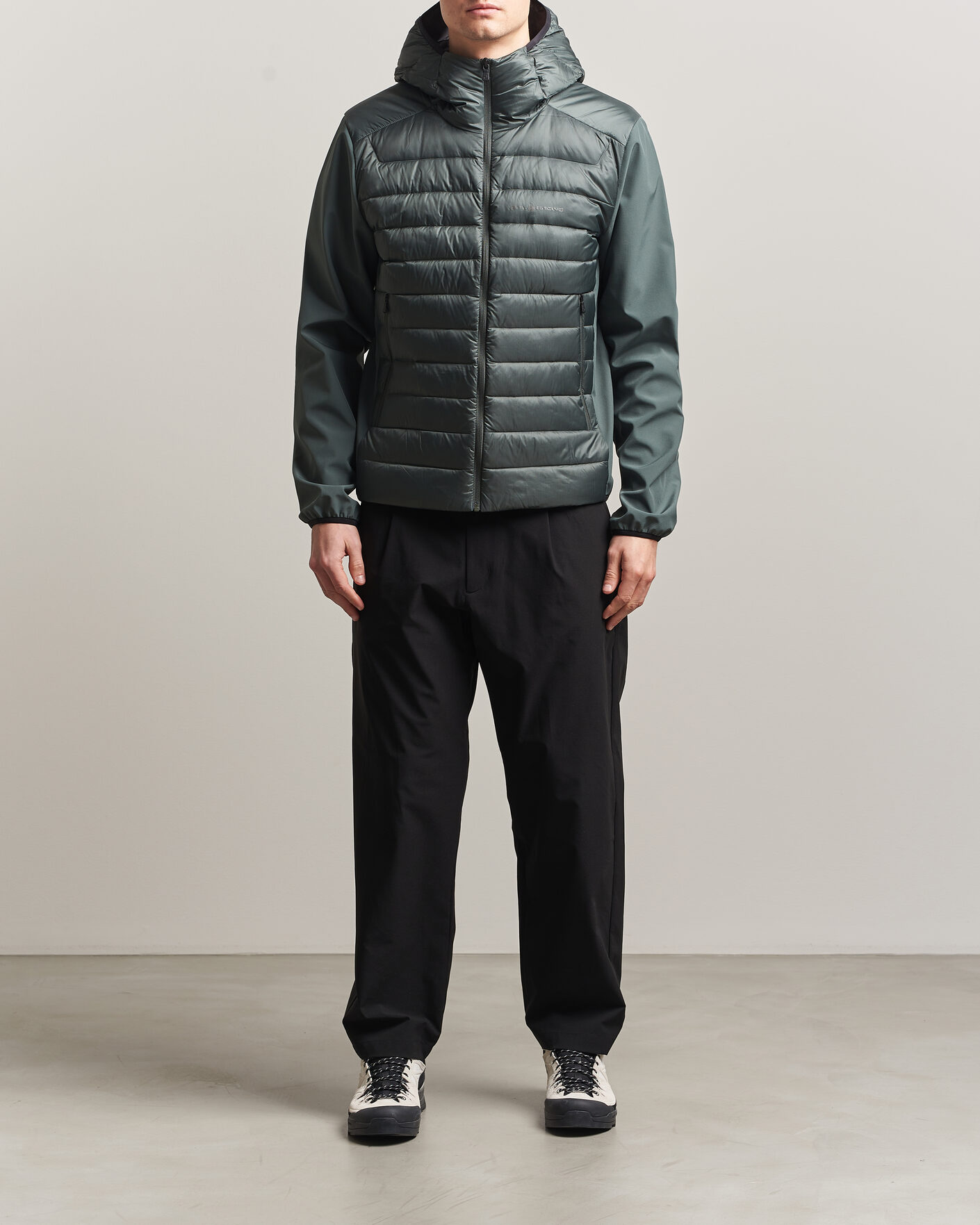 Uomini | Giacche | Sail Racing | Spray Hooded Hybrid Jacket Aurora Green