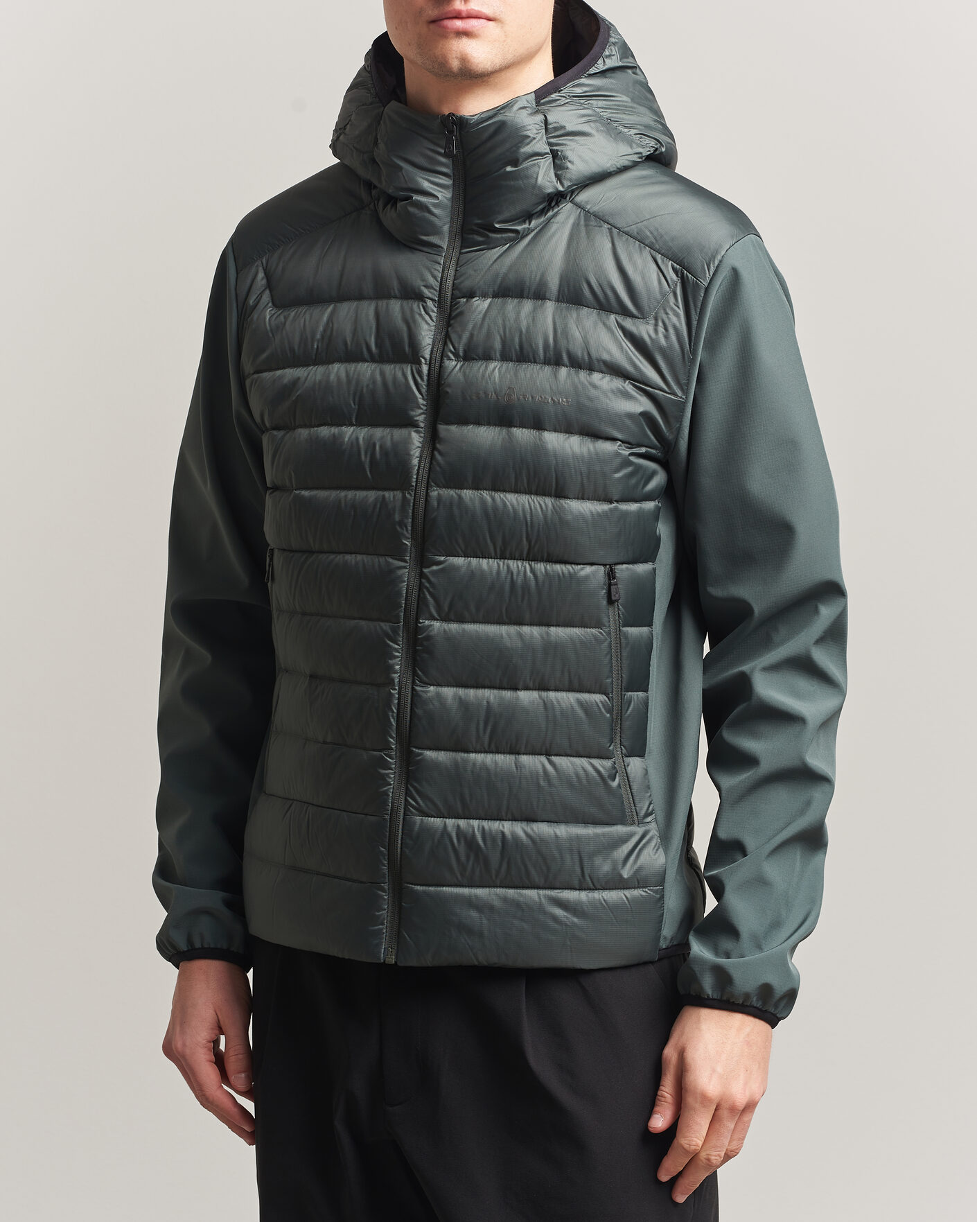 Uomini | Giacche | Sail Racing | Spray Hooded Hybrid Jacket Aurora Green