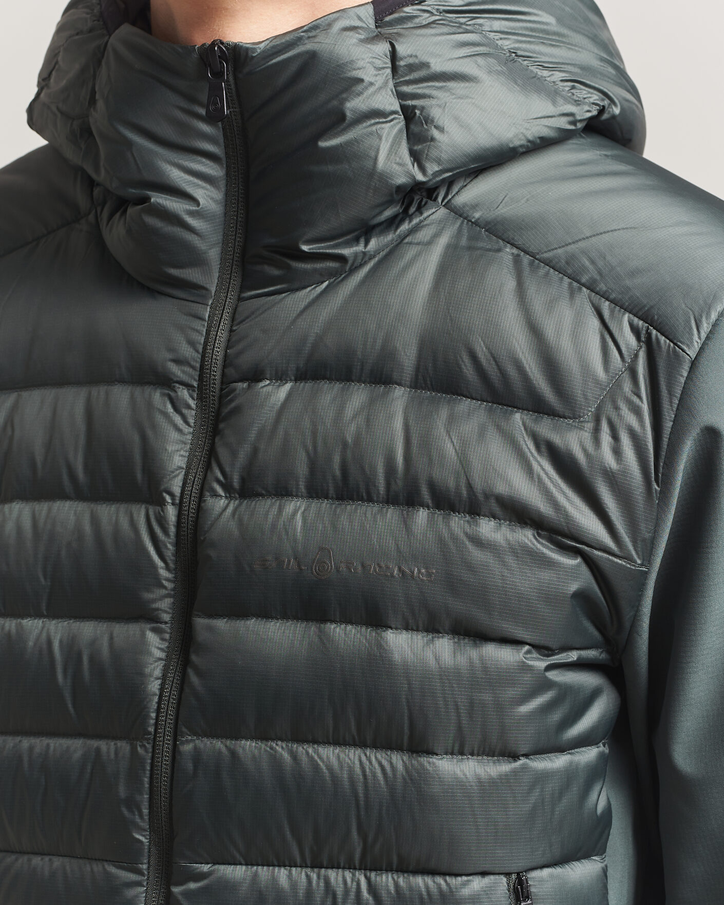 Uomini | Giacche | Sail Racing | Spray Hooded Hybrid Jacket Aurora Green