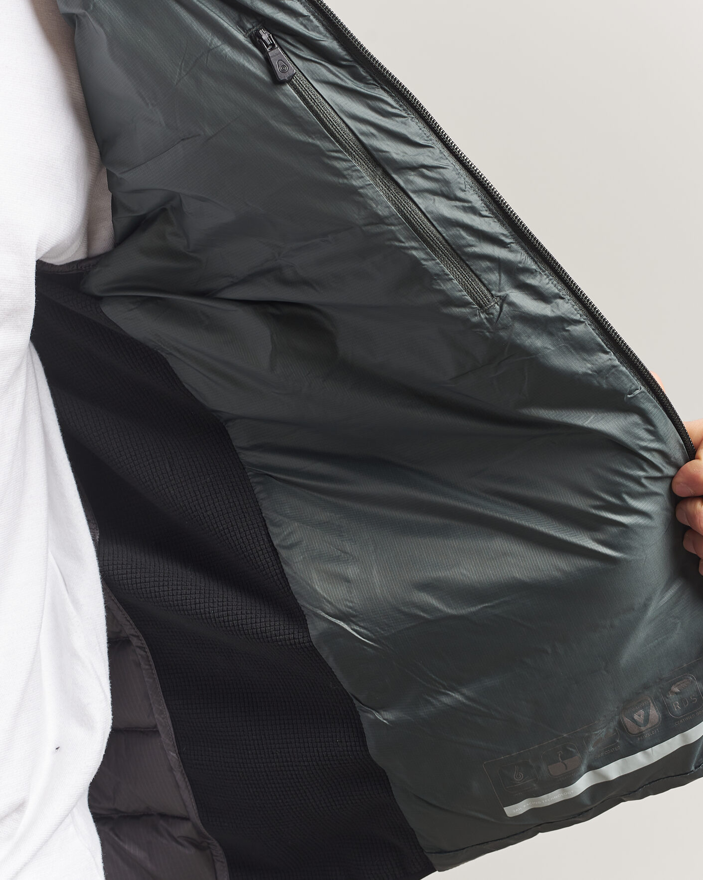 Uomini | Giacche | Sail Racing | Spray Hooded Hybrid Jacket Aurora Green