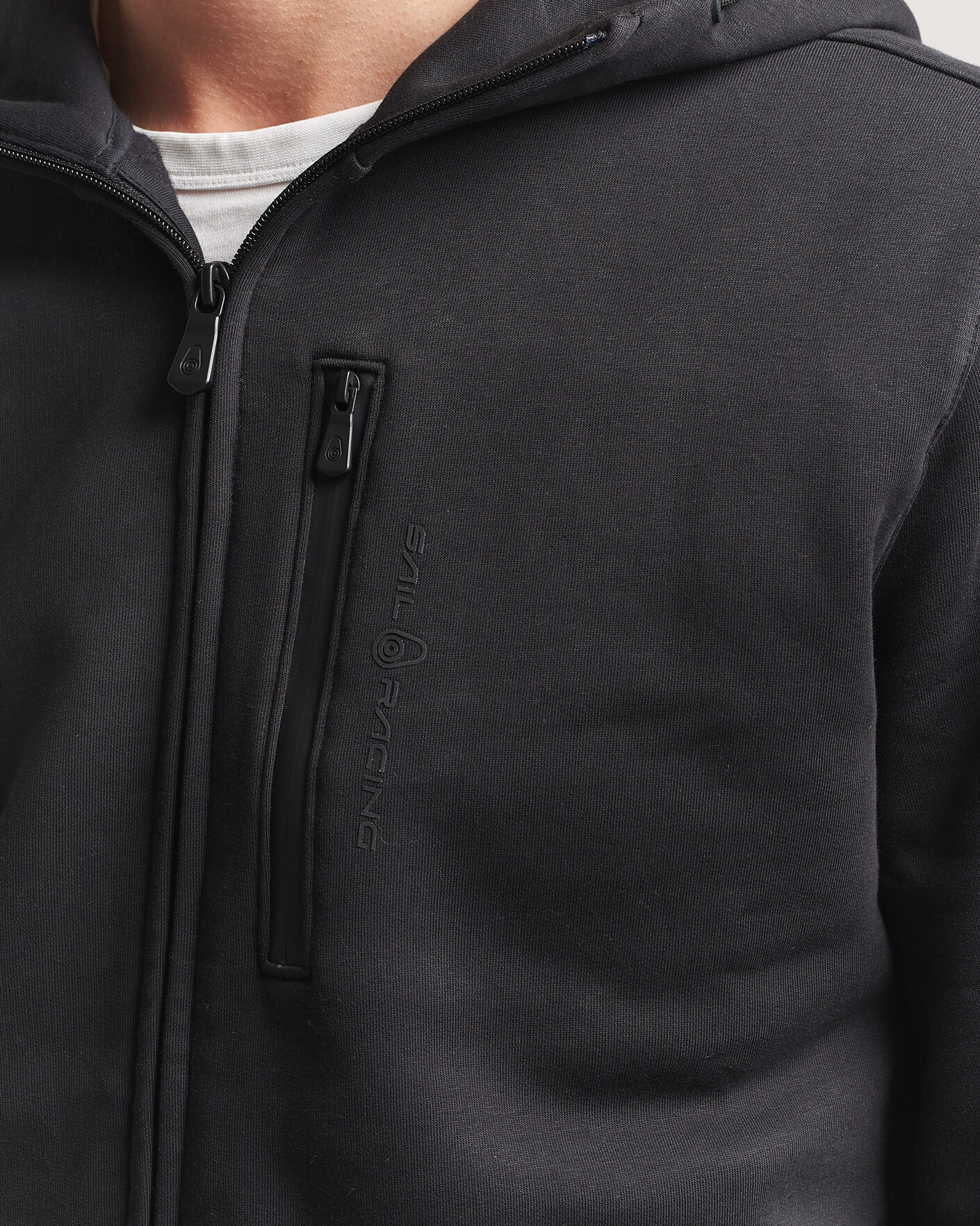 Uomini | Maglieria | Sail Racing | Bowman Monochrome Full Zip Hoodie Carbon