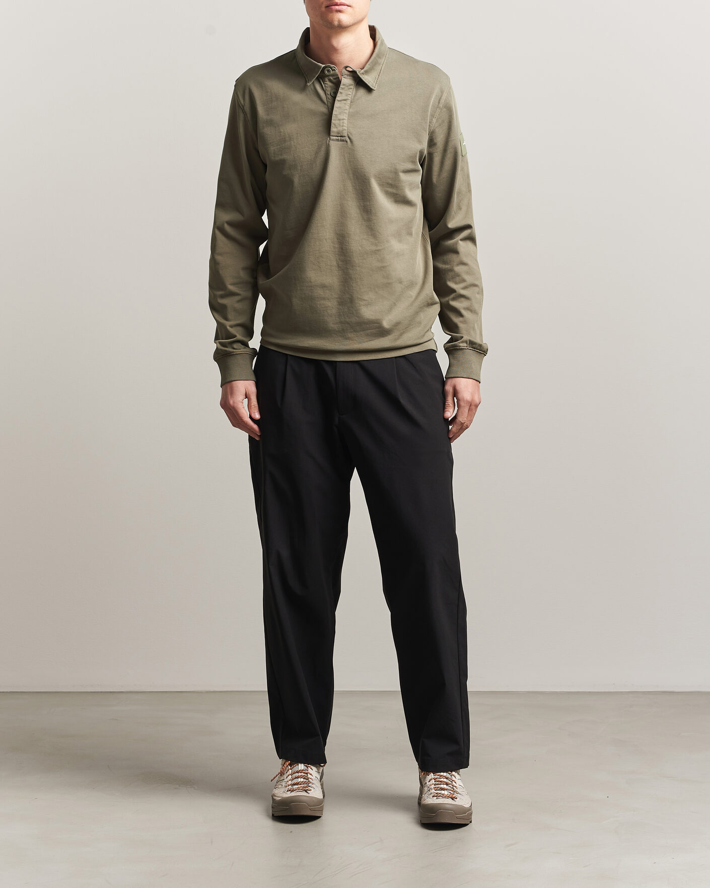 Uomini | Maglieria | Sail Racing | Wind Pigment Dyed Rugger Mud Green