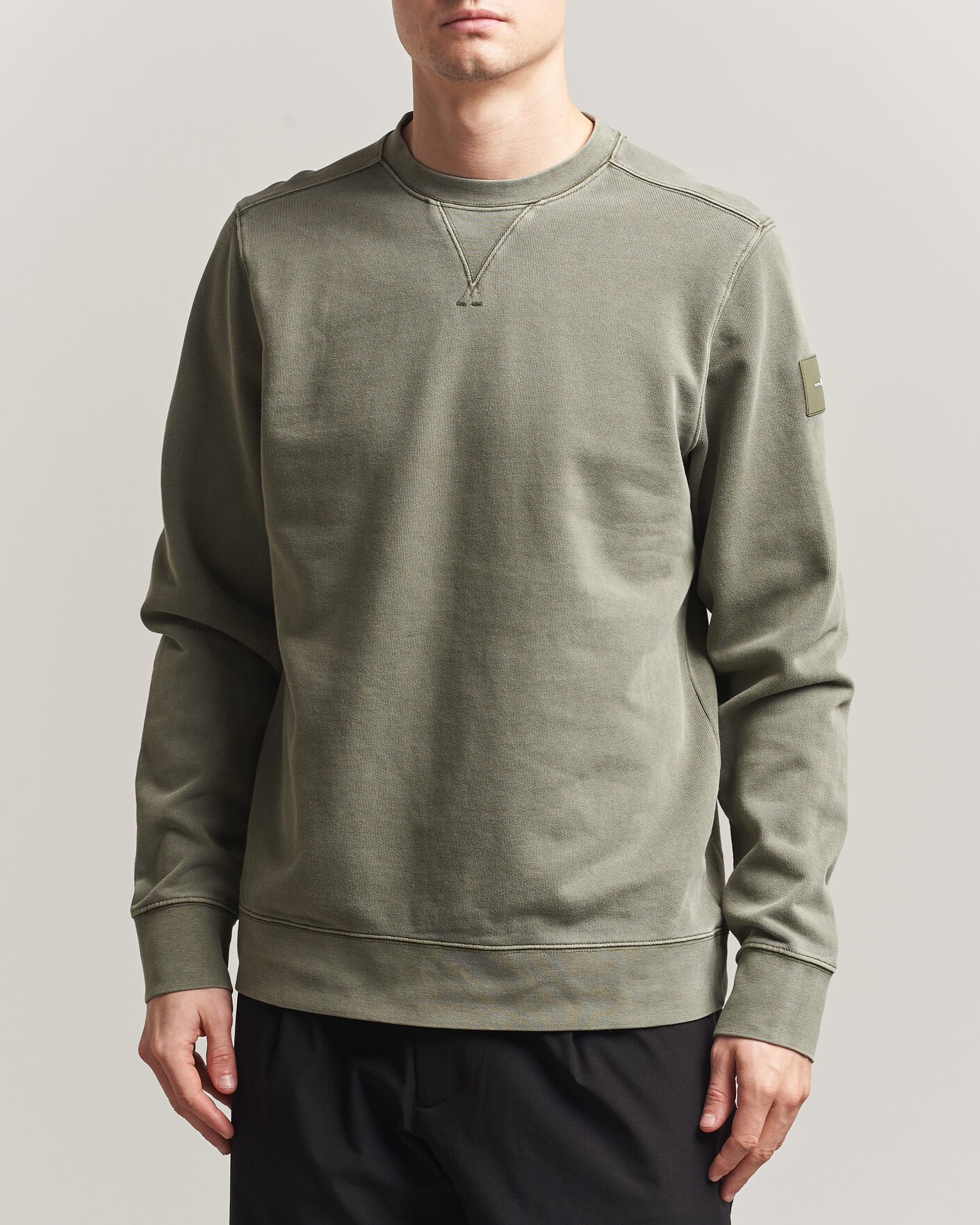 Uomini | Maglieria | Sail Racing | Wind Pigment Dyed Sweatshirt Mud Green