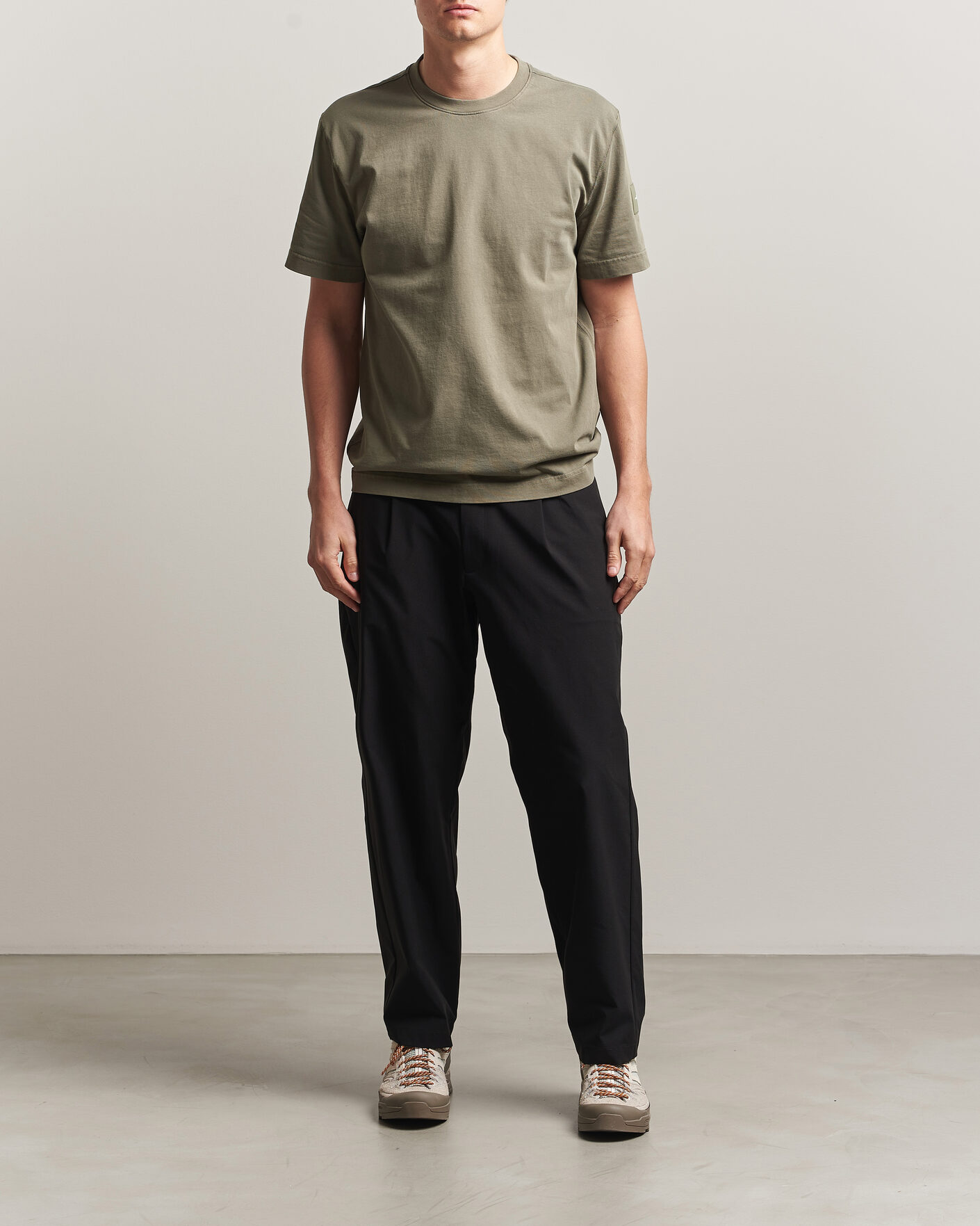 Uomini | T-shirt | Sail Racing | Wind Pigment Dyed T-Shirt Mud Green