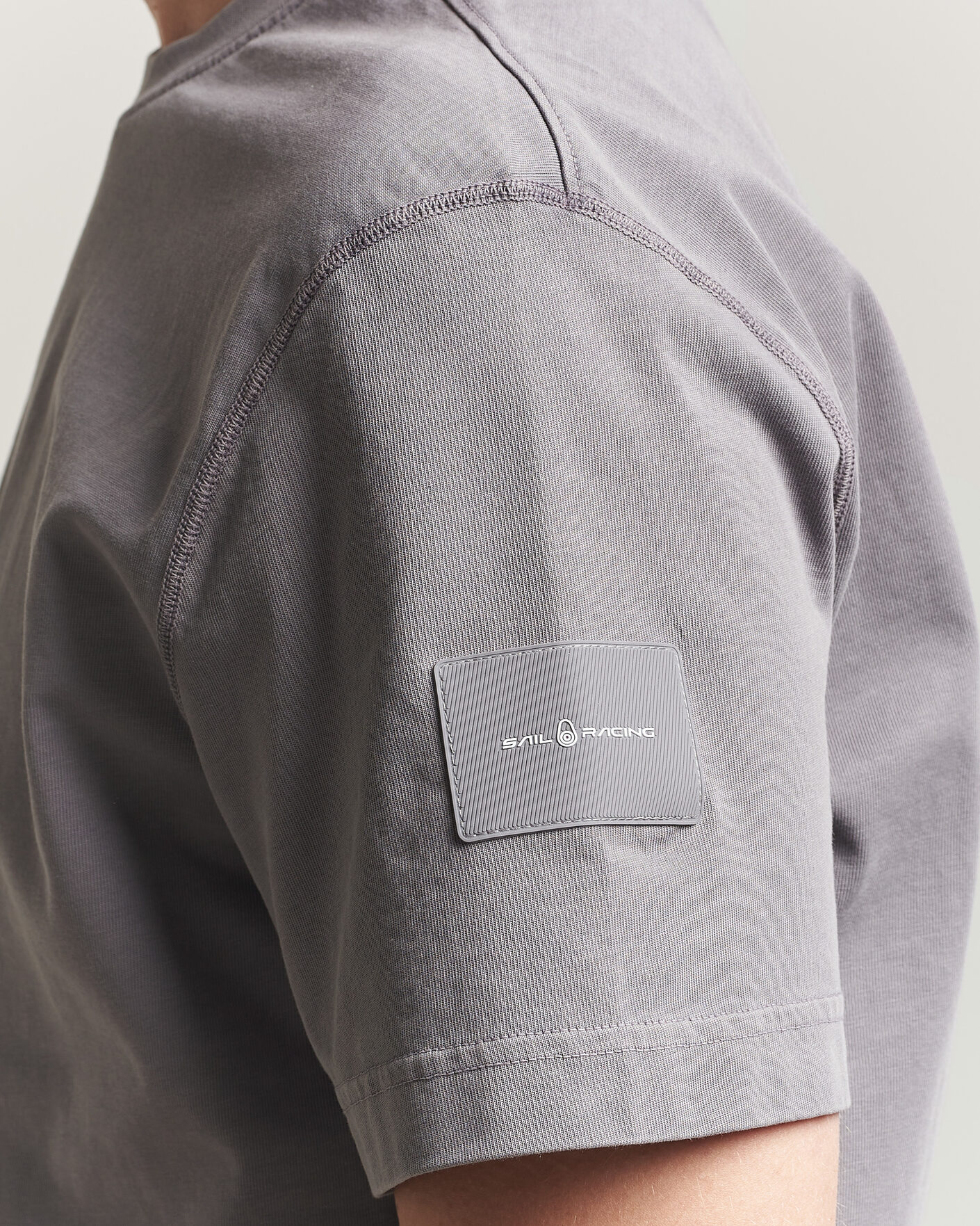 Uomini | T-shirt | Sail Racing | Wind Pigment Dyed T-Shirt Frost Grey