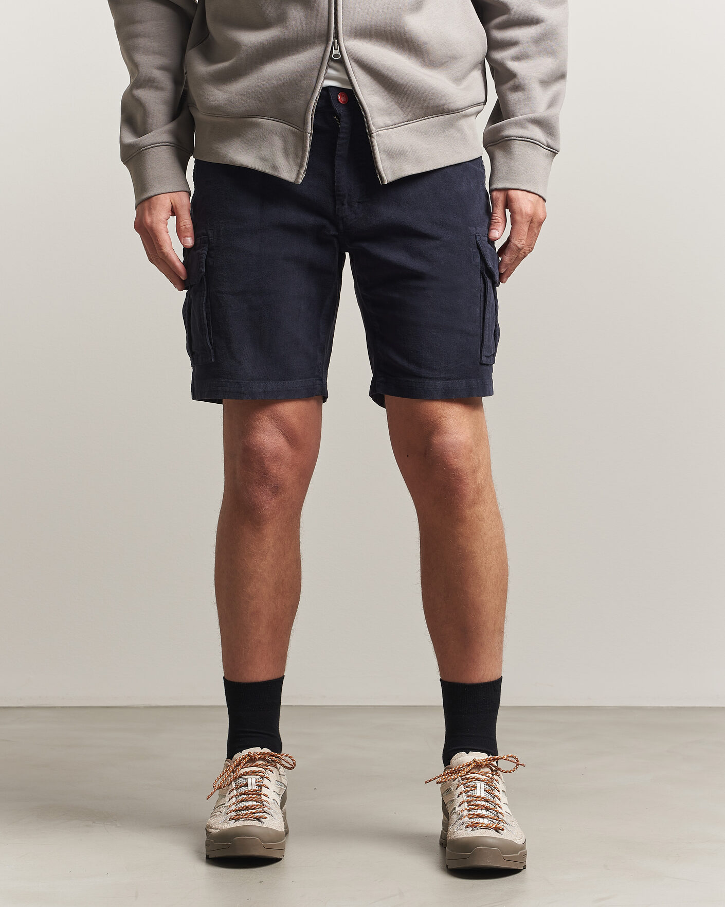 Uomini | Pantaloncini | Sail Racing | Grinder Corduroy Cargo Shorts Dark Navy
