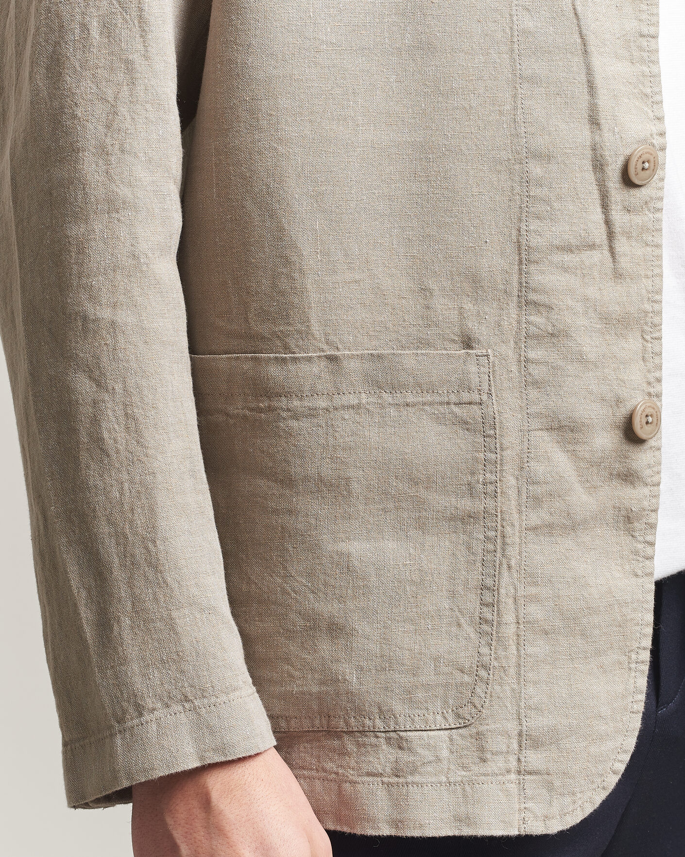 Uomini | Blazers | KnowledgeCotton Apparel | Linen Blazer Twill
