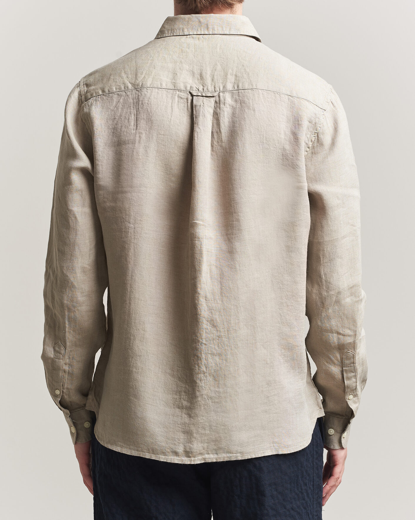 Uomini | Camicie | KnowledgeCotton Apparel | Regular Linen Shirt Twill