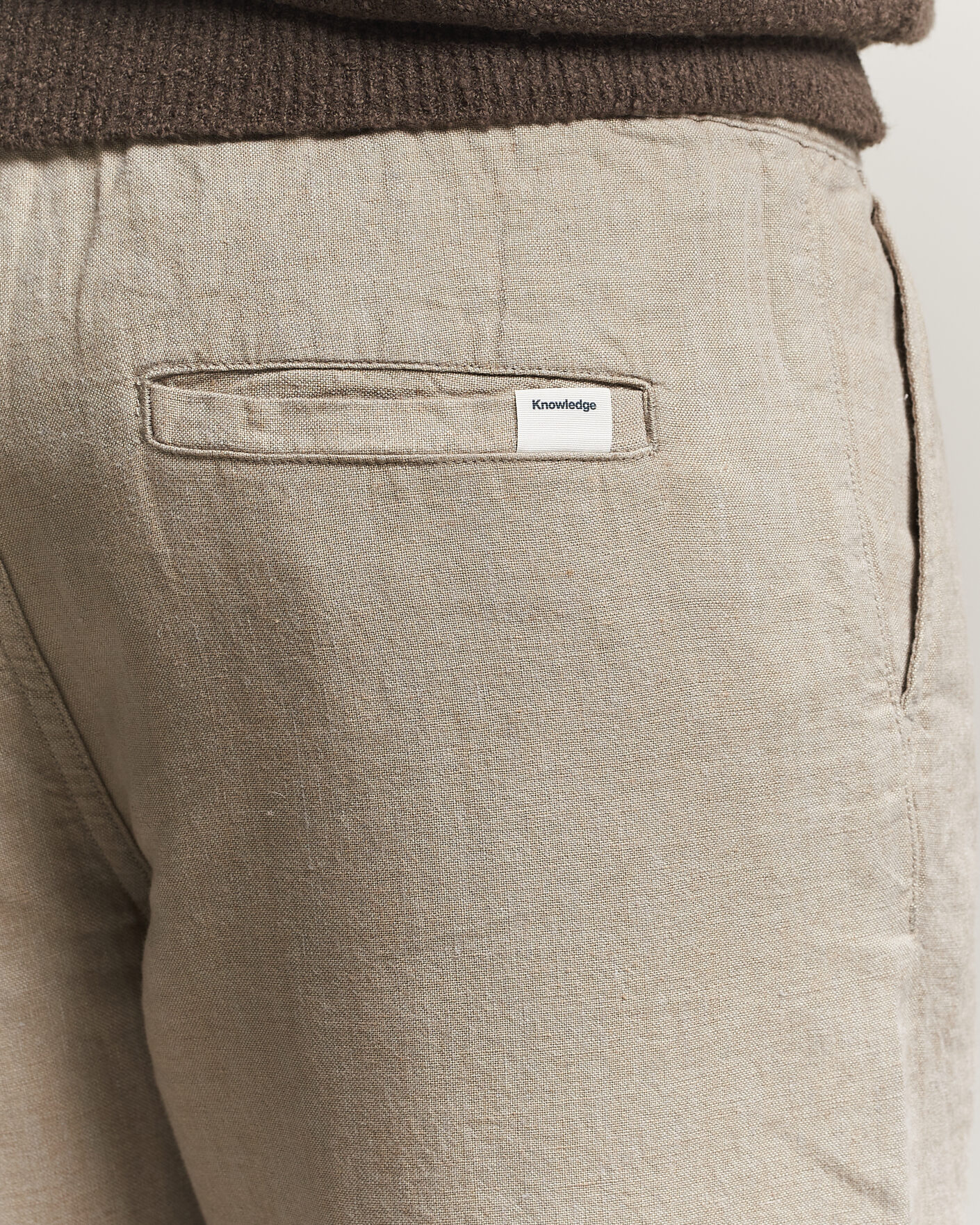 Uomini | Pantaloni | KnowledgeCotton Apparel | Loose Linen Pants Twill