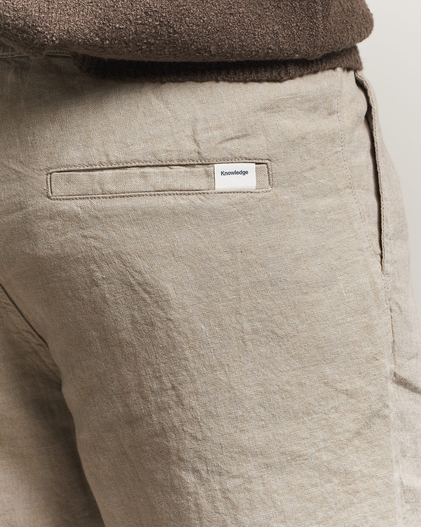 Uomini | Pantaloncini | KnowledgeCotton Apparel | Loose Linen Shorts Twill