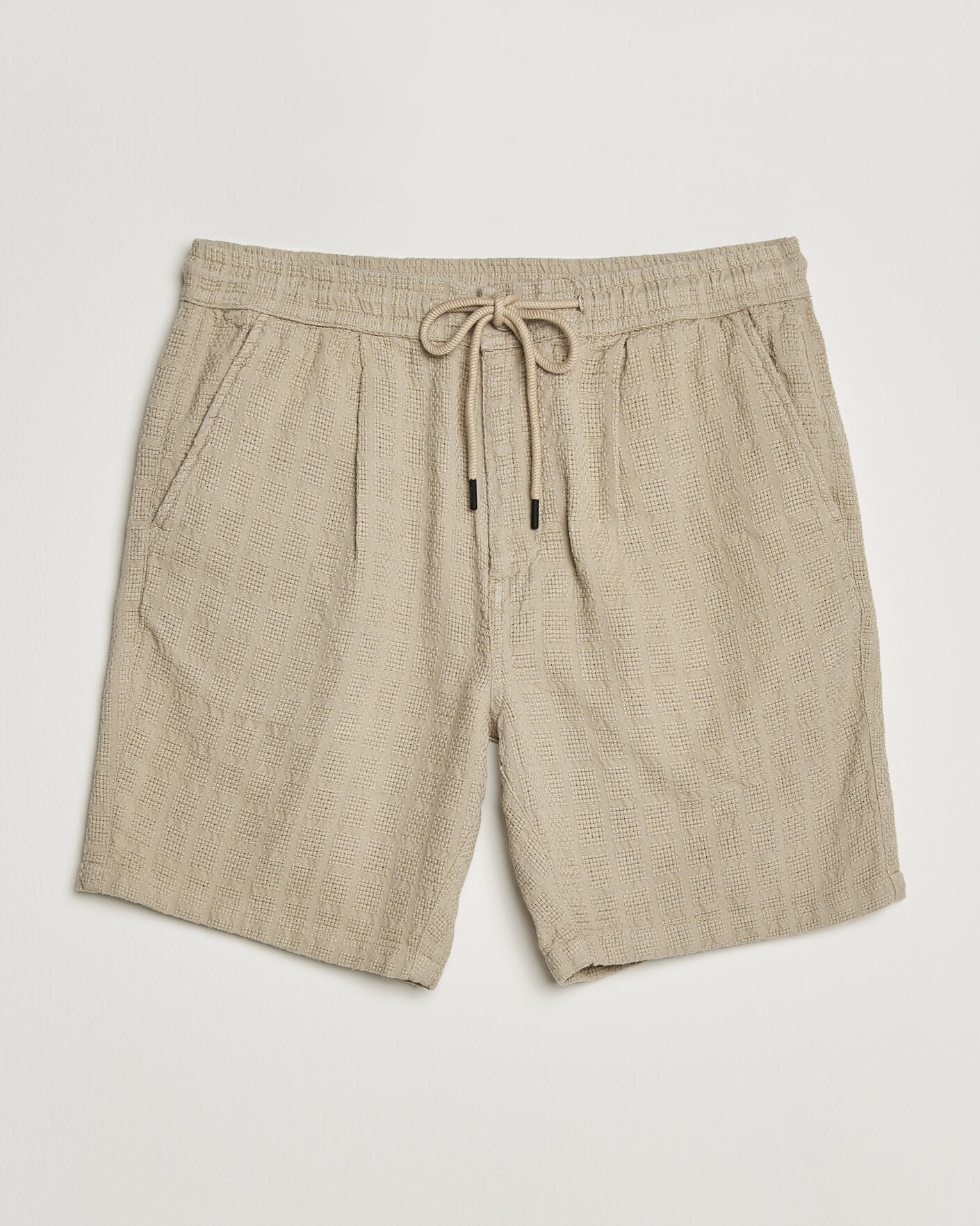 Uomini | Pantaloncini | KnowledgeCotton Apparel | Structured Cotton Dobby Shorts Twill