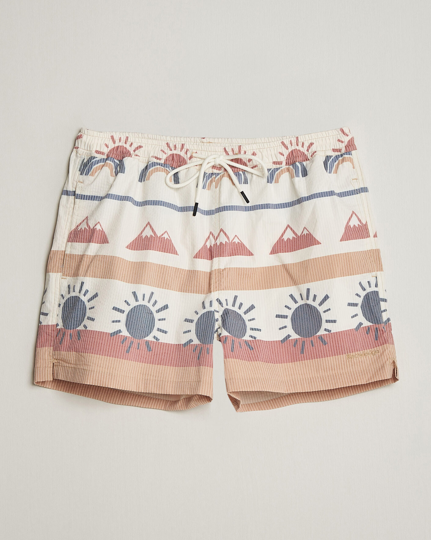 Uomini | Costumi da bagno | KnowledgeCotton Apparel | Printed Swimshorts Multi