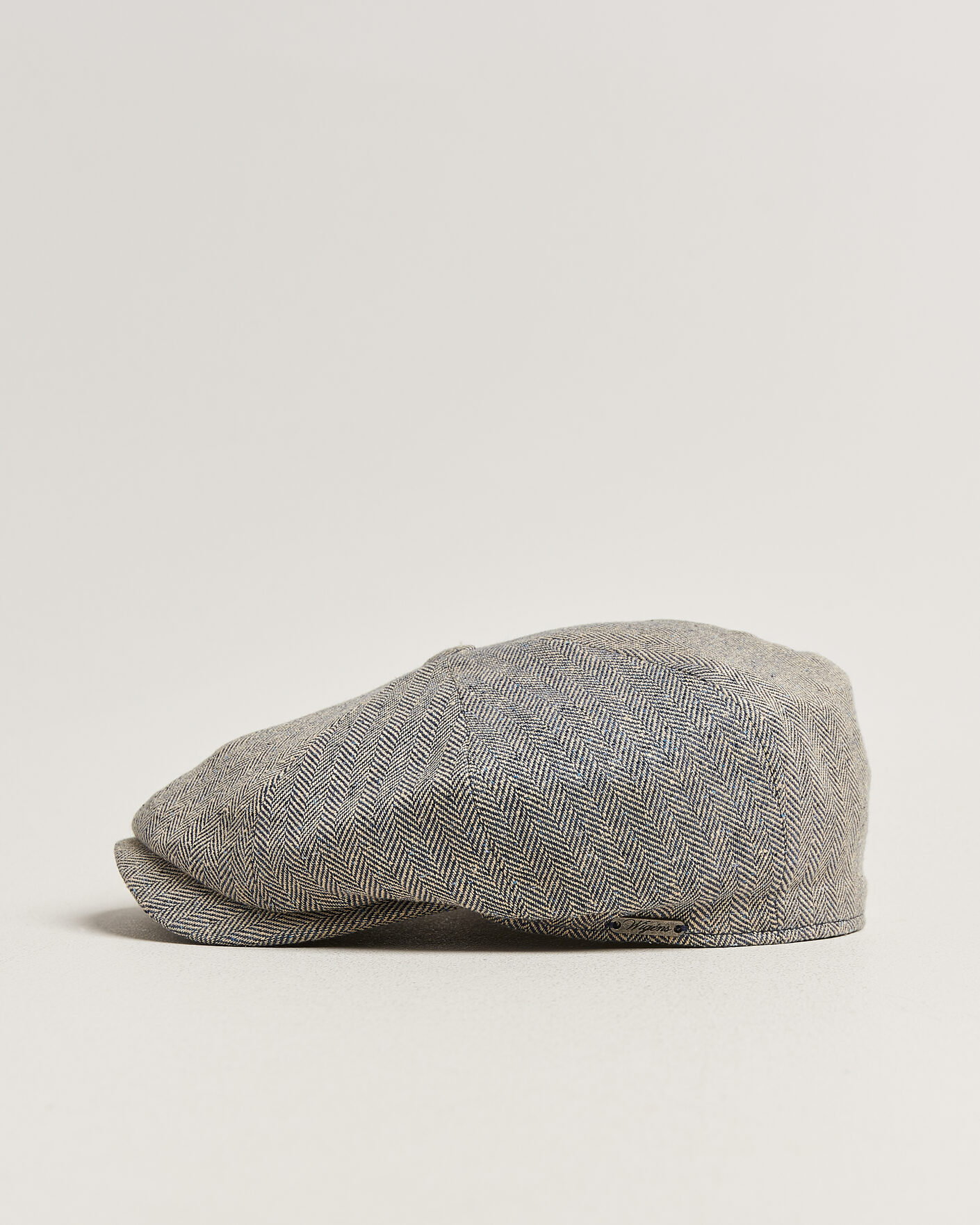 Uomini | Cappelli & Berretti | Wigéns | Newsboy Retro Herringbone Cap Blue