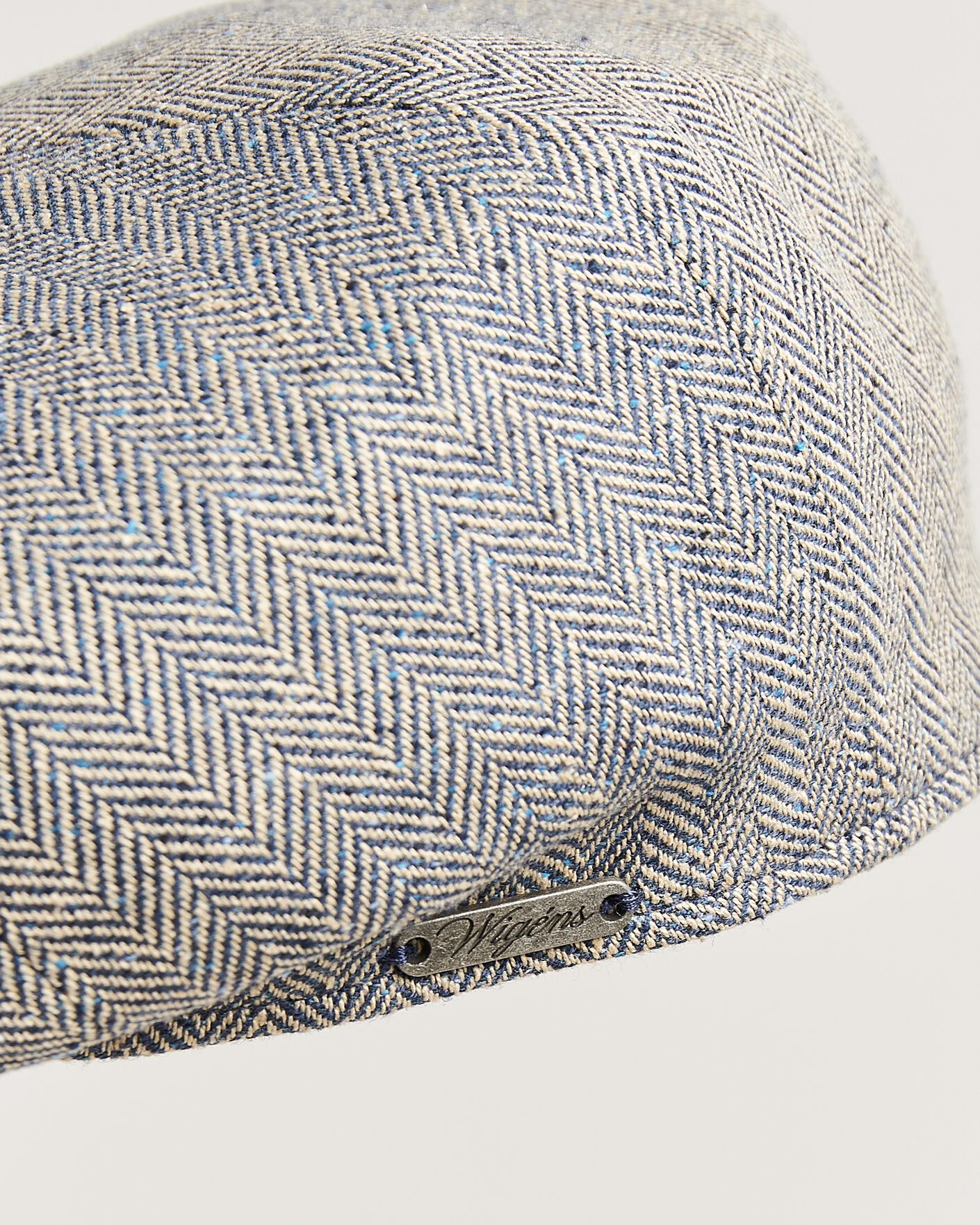 Uomini | Cappelli & Berretti | Wigéns | Newsboy Retro Herringbone Cap Blue