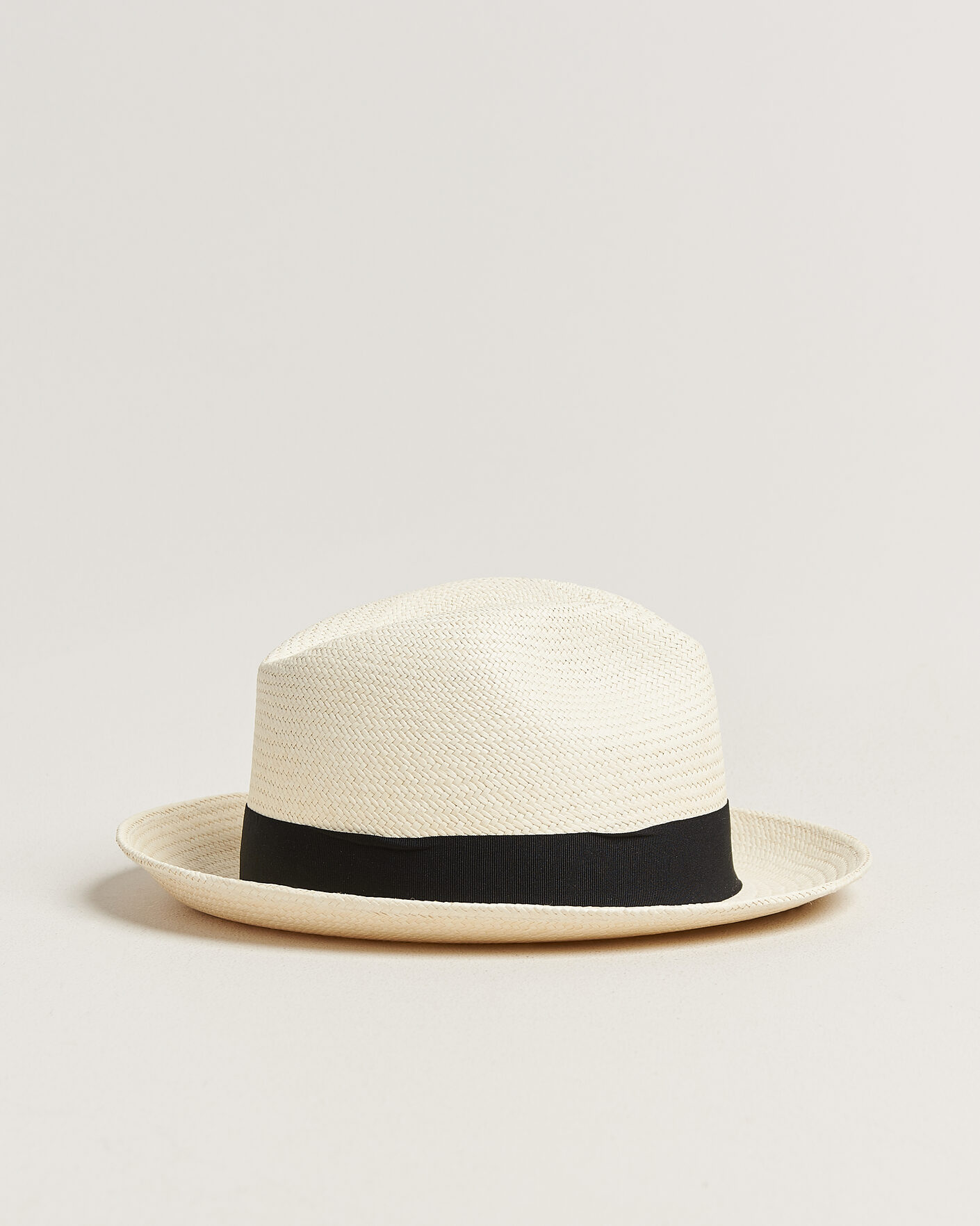 Uomini | Cappelli & Berretti | Wigéns | Trilby Panama Hat White/Black