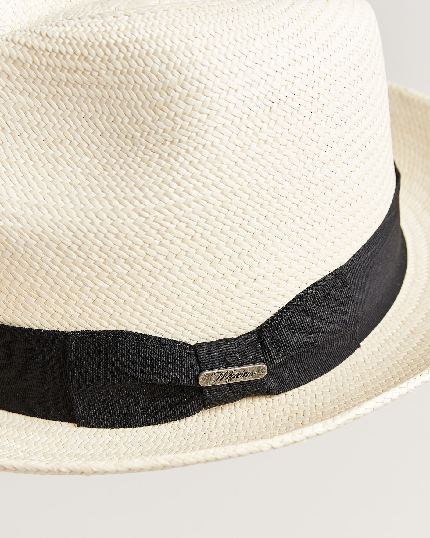 Uomini | Cappelli & Berretti | Wigéns | Trilby Panama Hat White/Black