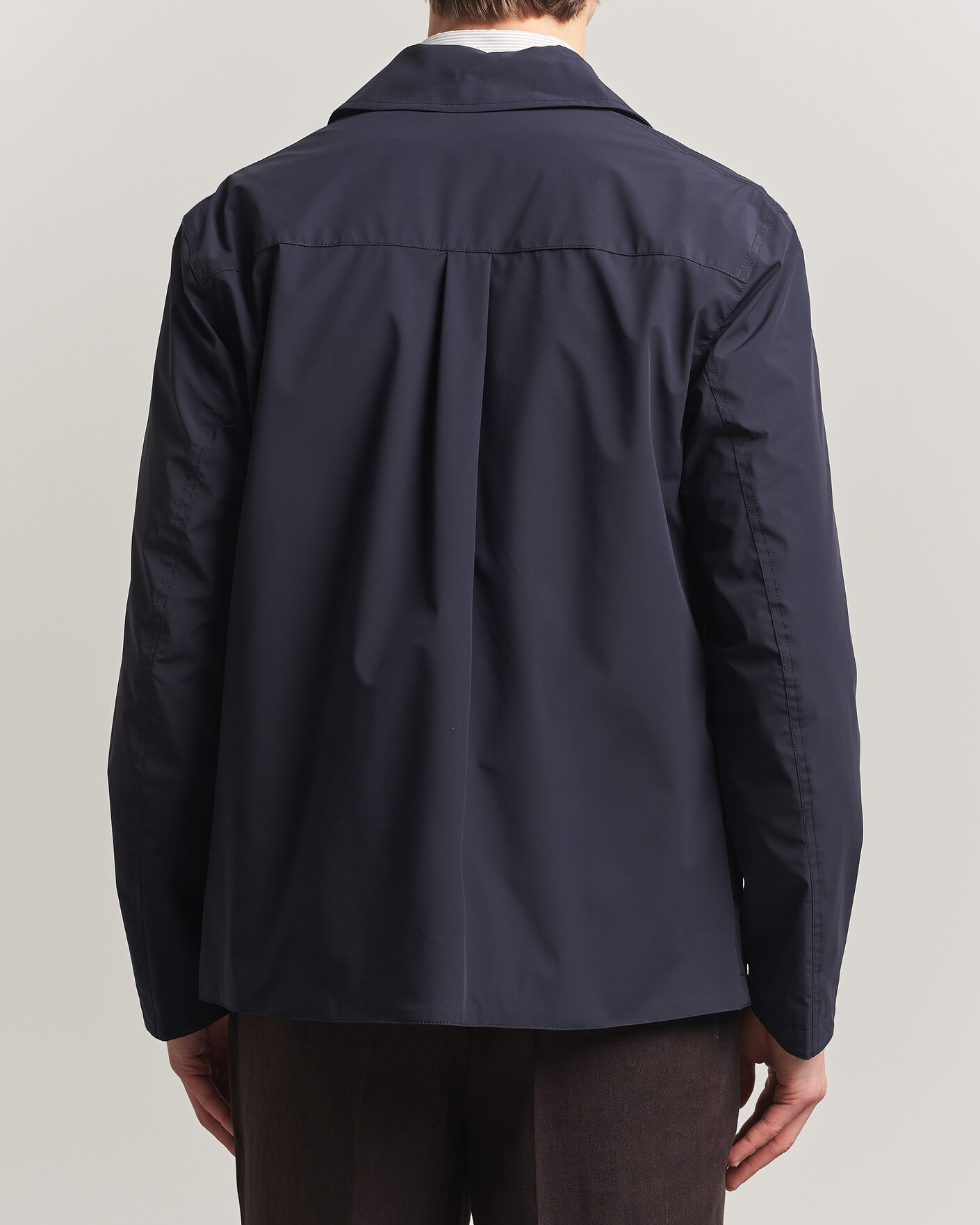 Uomini | Giacche | Oscar Jacobson | Light Zipped Shirt Jacket Navy