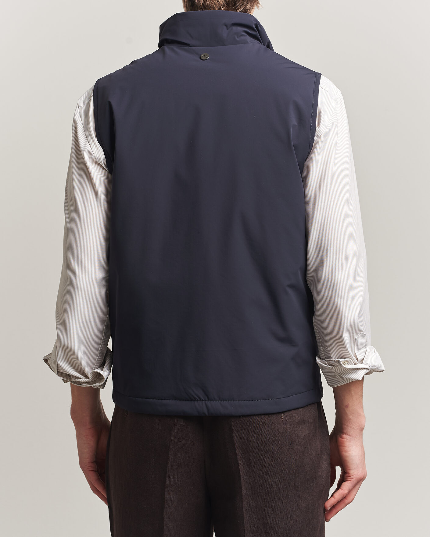 Uomini | Gilet | Oscar Jacobson | Light Zipped Waistcoat Navy