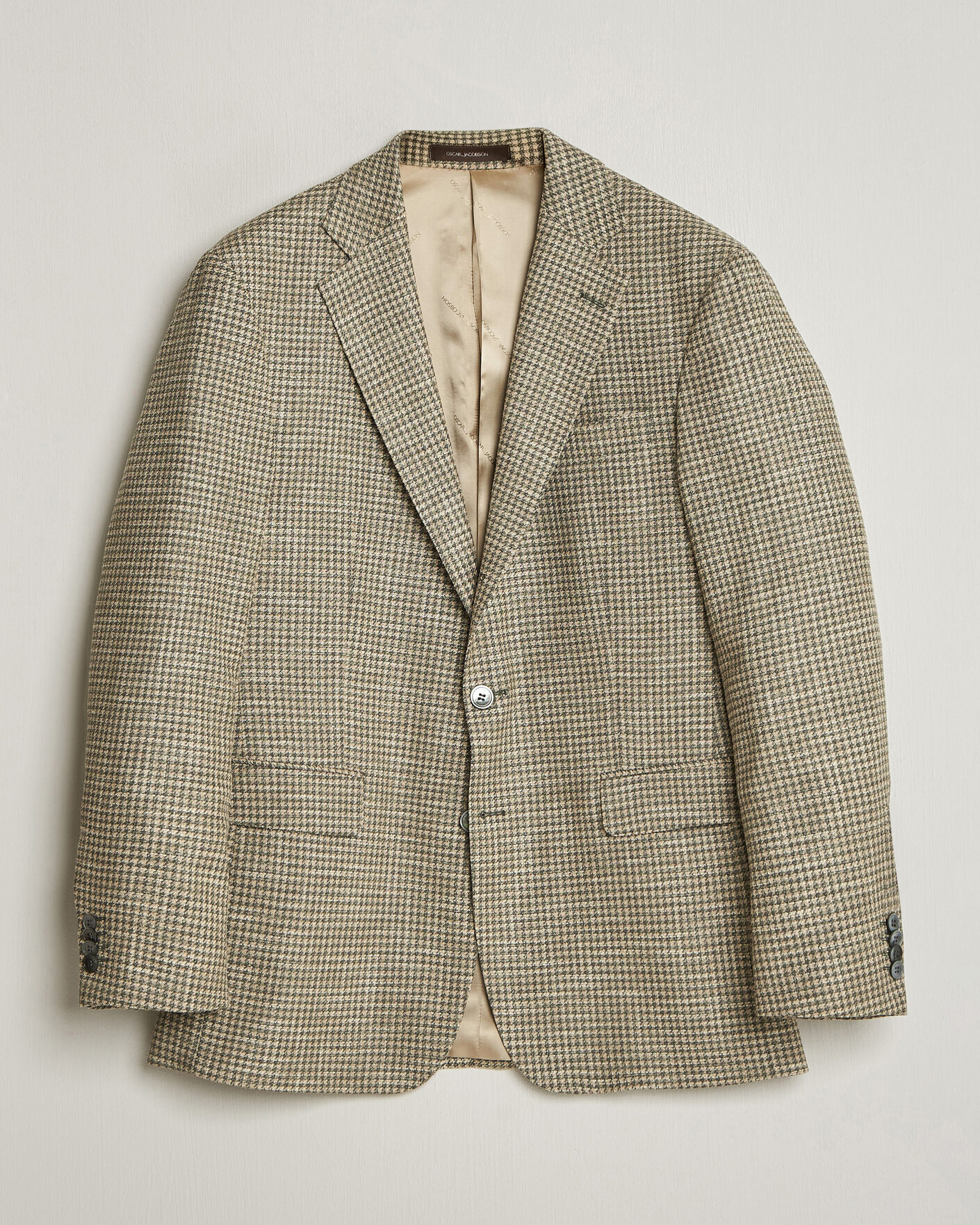Uomini | Blazers | Oscar Jacobson | Robert Wool/Silk/Cotton Blazer Green