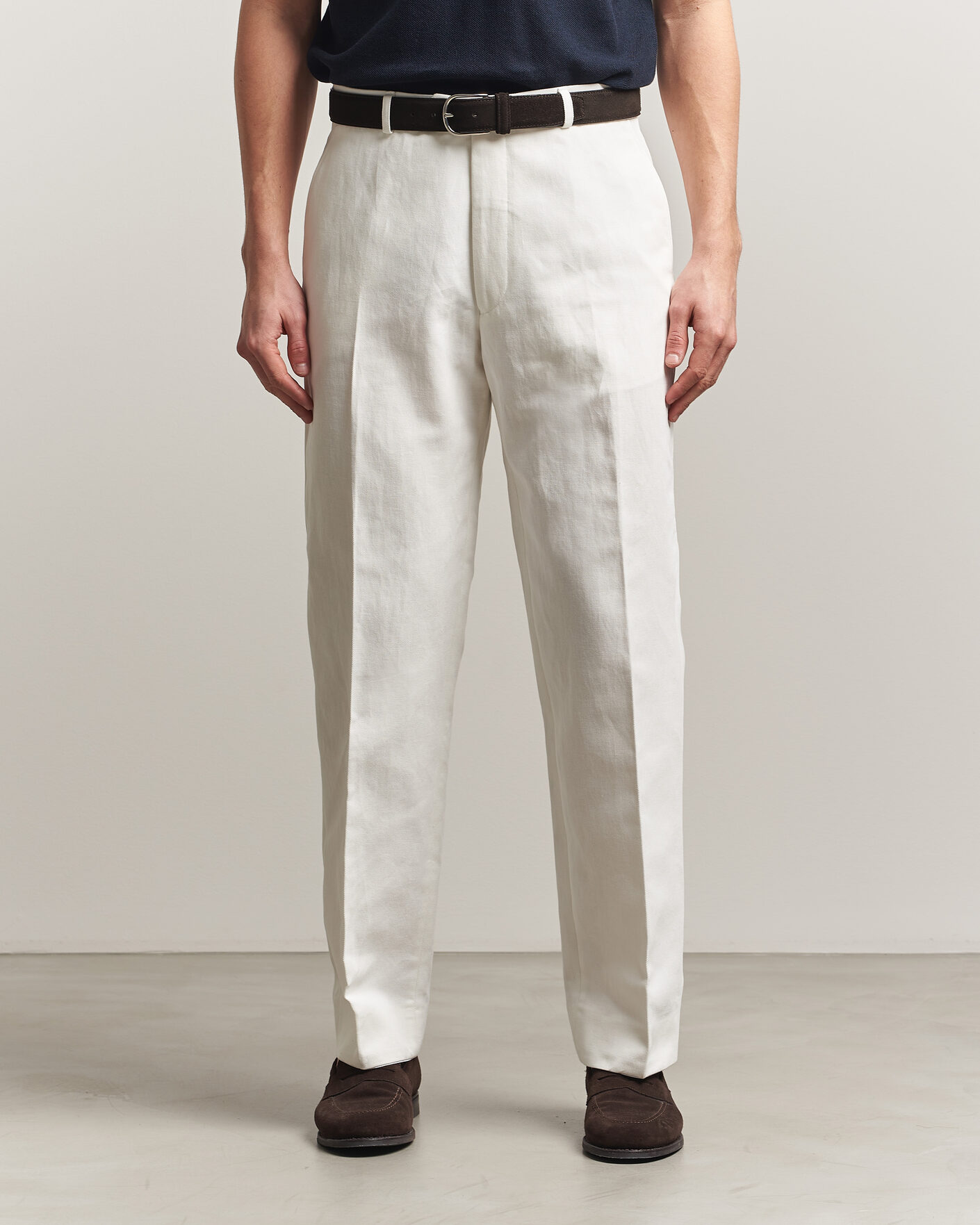 Uomini | Pantaloni | Oscar Jacobson | Dell Cotton Trousers White