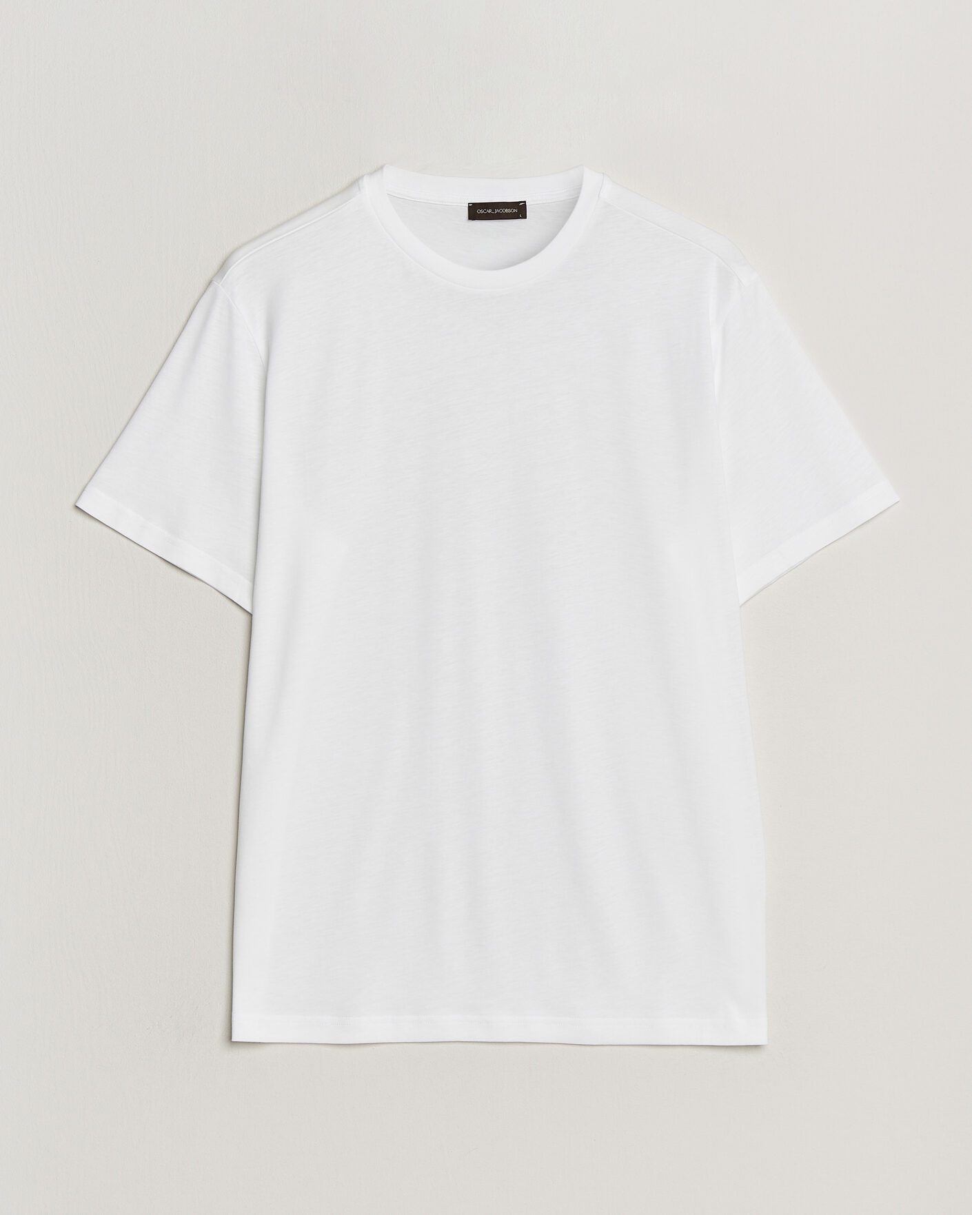 Uomini | T-shirt | Oscar Jacobson | Kim Lyocel/Cotton T-Shirt White
