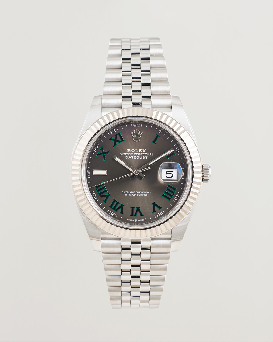 Uomini | Pre-Owned & Vintage Watches | Rolex Pre-Owned | Datejust 41 Wimbledon