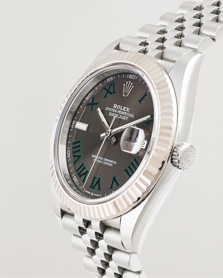 Uomini | Pre-Owned & Vintage Watches | Rolex Pre-Owned | Datejust 41 Wimbledon 