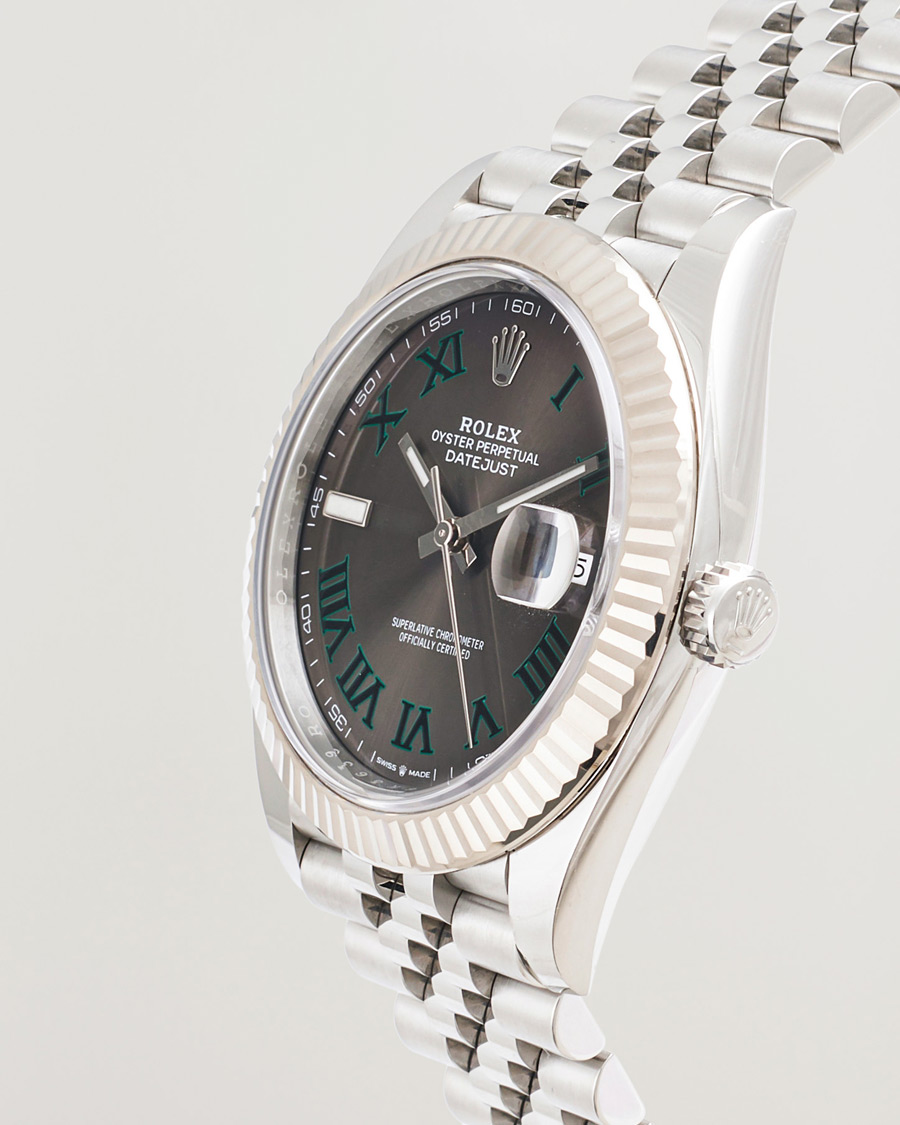 Uomini | Pre-Owned & Vintage Watches | Rolex Pre-Owned | Datejust 41 Wimbledon