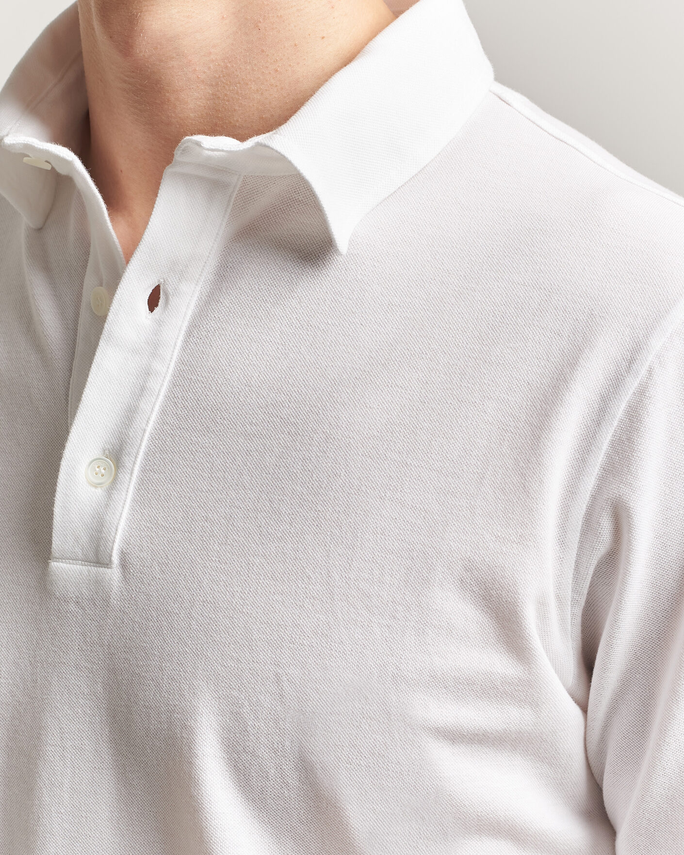Uomini | Polo | Zanone | Soft Cotton Piquet Polo White