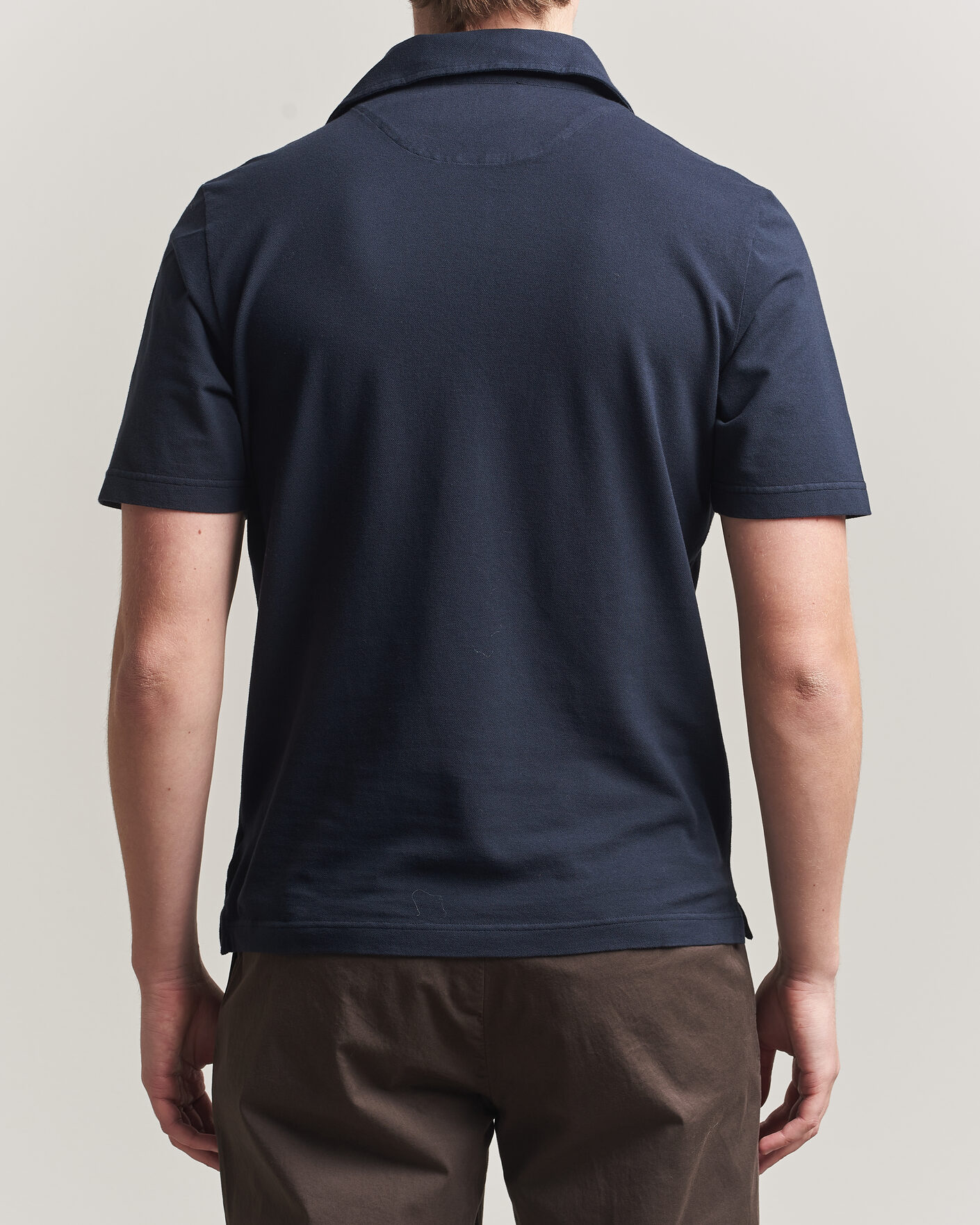 Uomini | Polo | Zanone | Soft Cotton Piquet Polo Navy