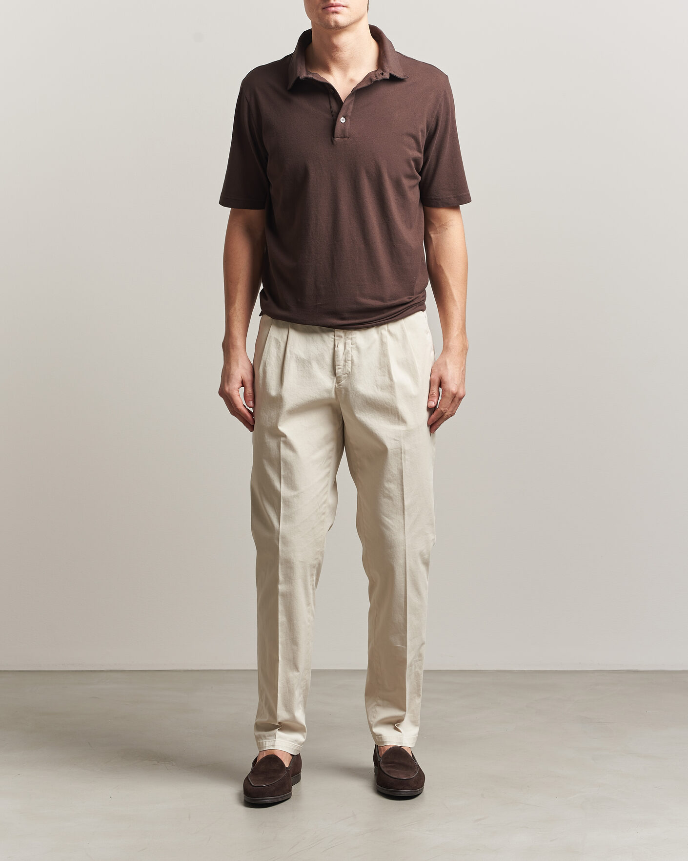 Uomini | Polo | Zanone | Soft Cotton Piquet Polo Chocolate