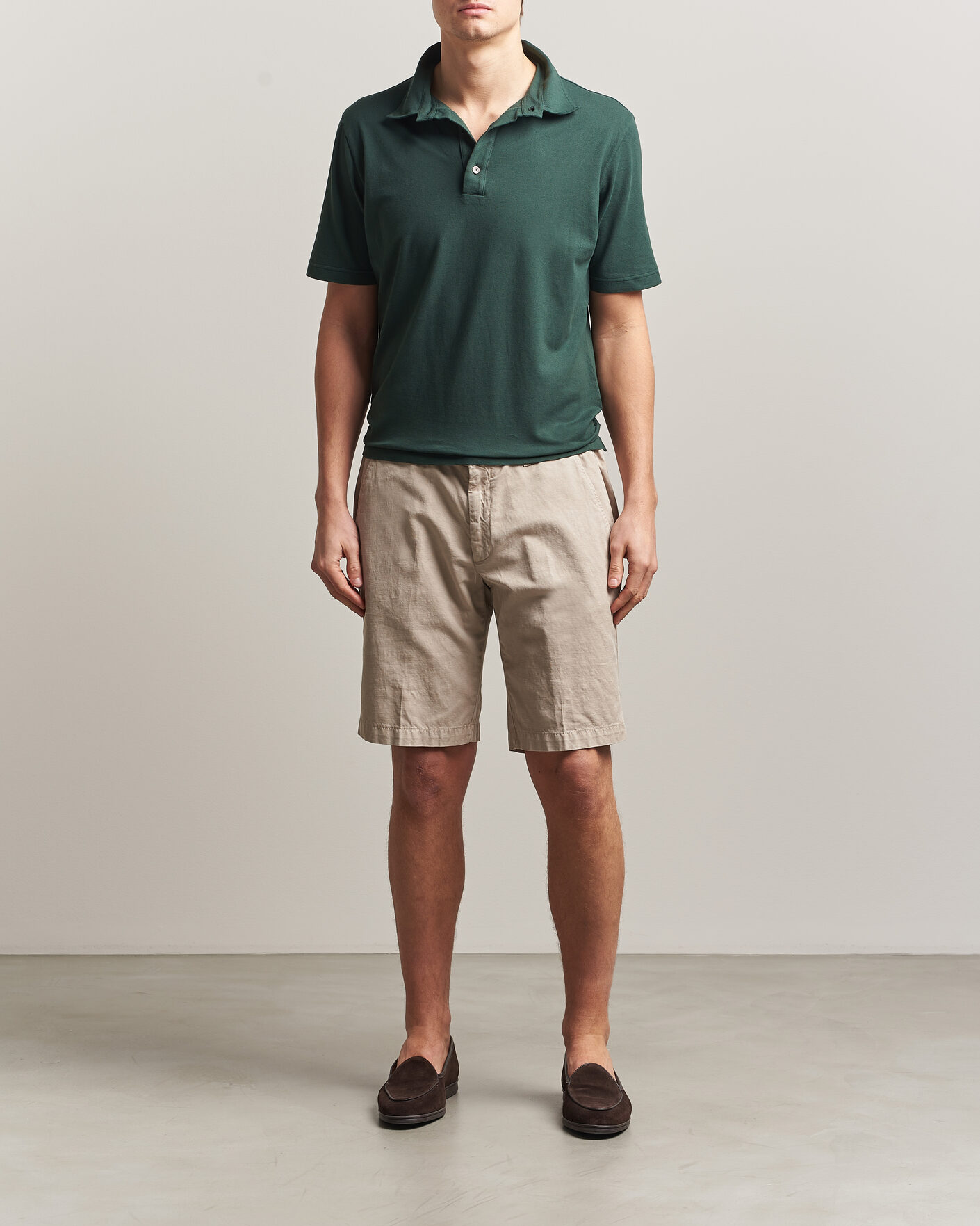 Uomini | Polo | Zanone | Soft Cotton Piquet Polo Dark Green