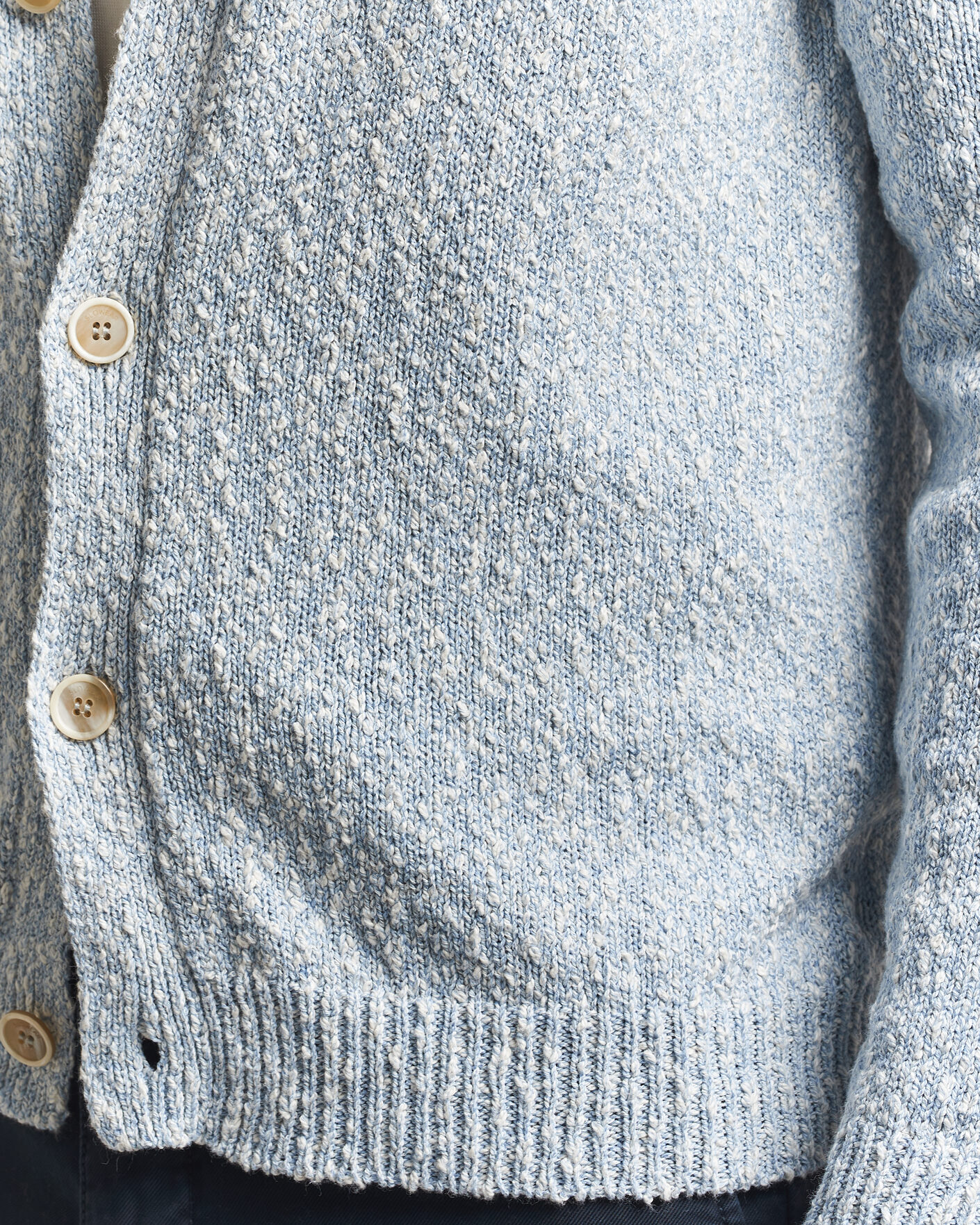 Uomini | Maglieria | Zanone | Mouline Cardigan Sky Blue
