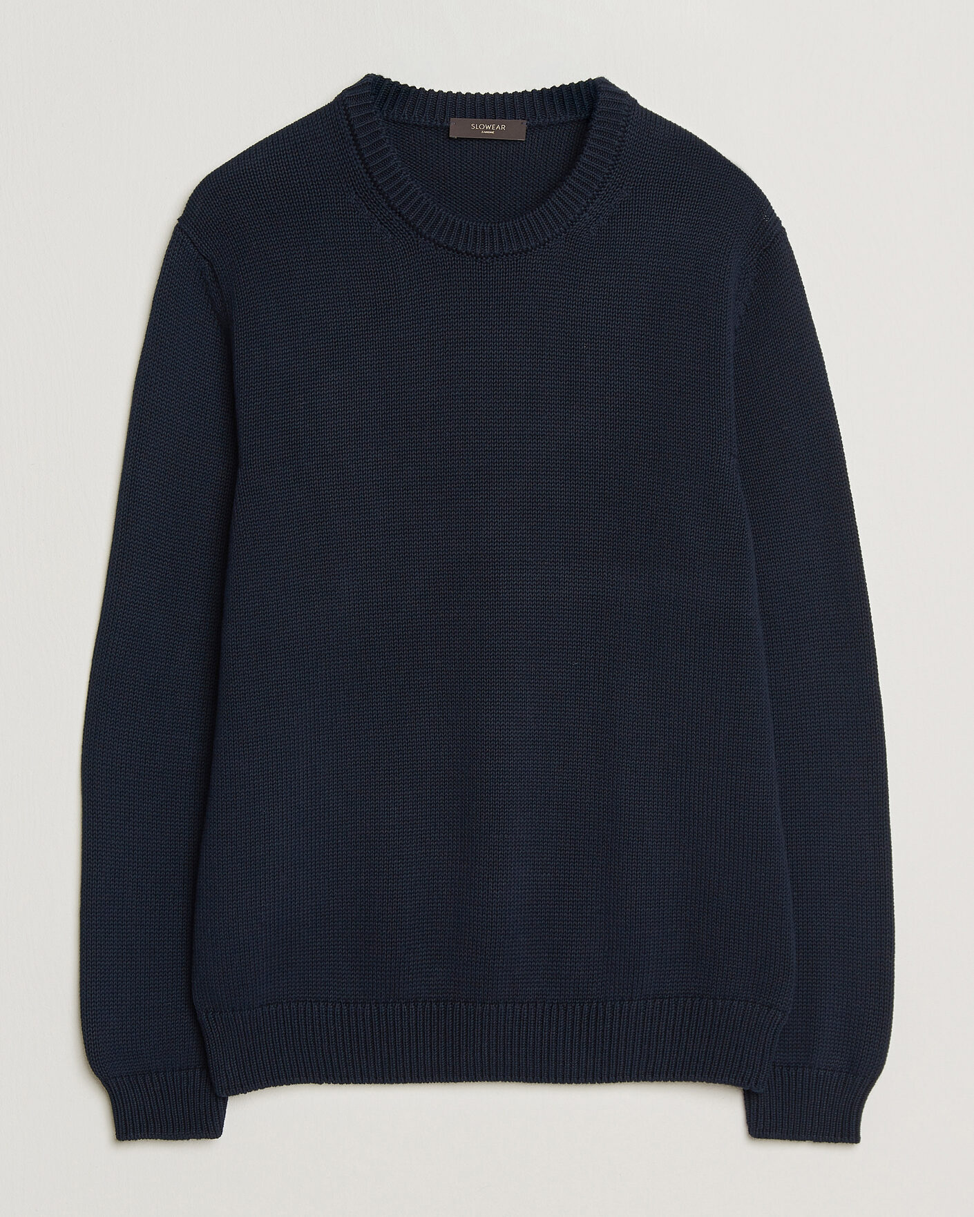 Uomini | Maglieria | Zanone | Soft Cotton Crew Neck Sweater Navy