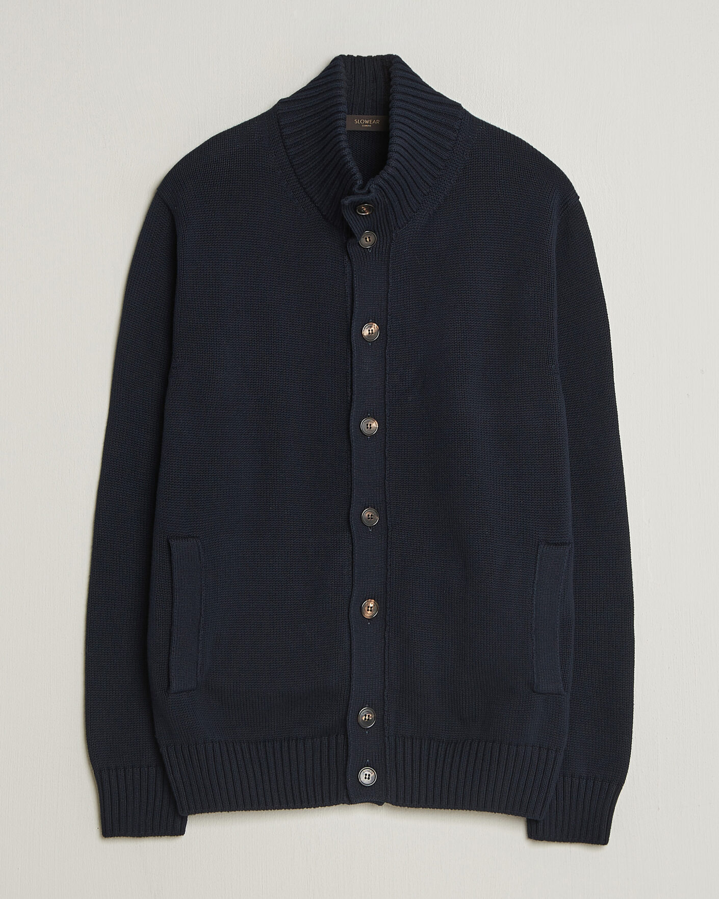 Uomini | Maglieria | Zanone | Soft Cotton Chioto Cardigan Navy
