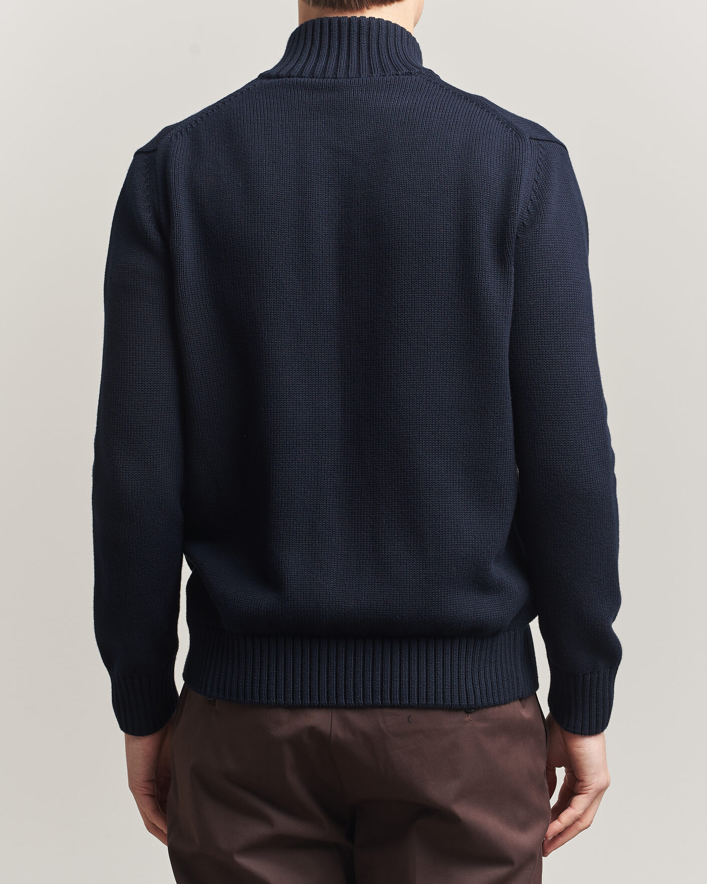 Uomini | Maglieria | Zanone | Soft Cotton Chioto Cardigan Navy