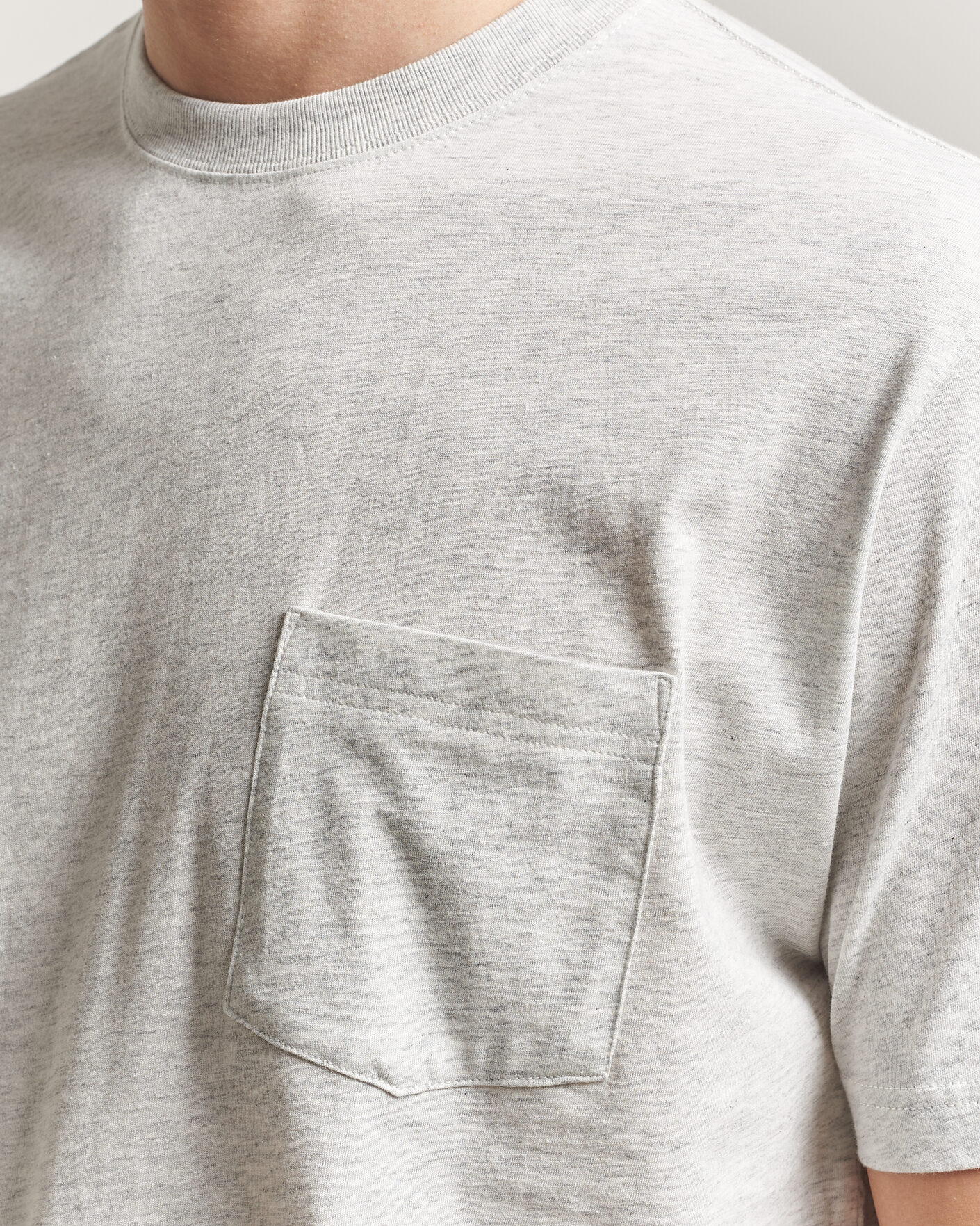 Uomini | T-shirt | BEAMS PLUS | Pocket Tee Ash Grey