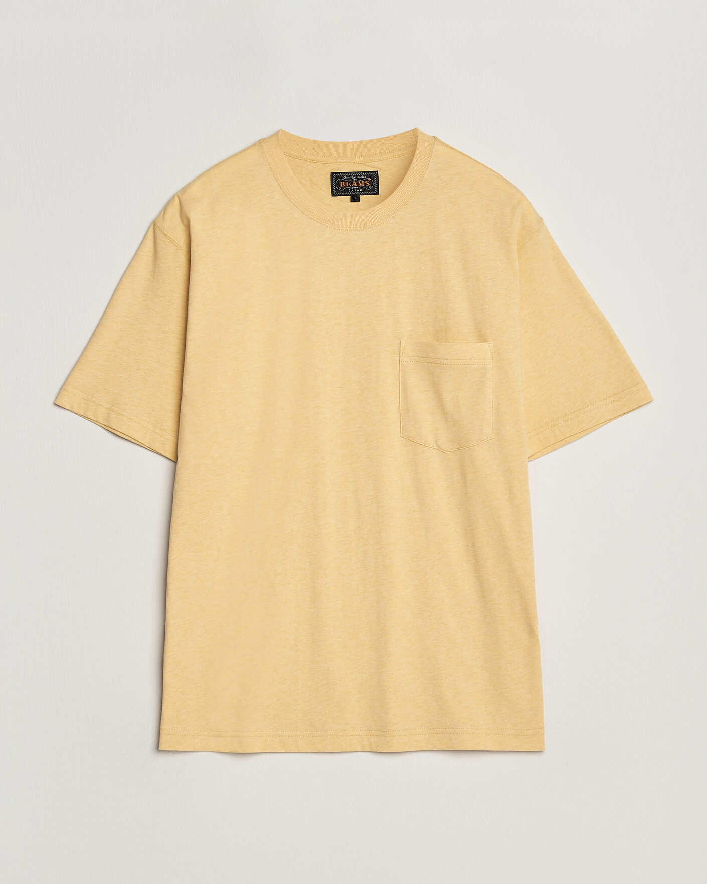 Uomini | T-shirt | BEAMS PLUS | Pocket Tee Yellow
